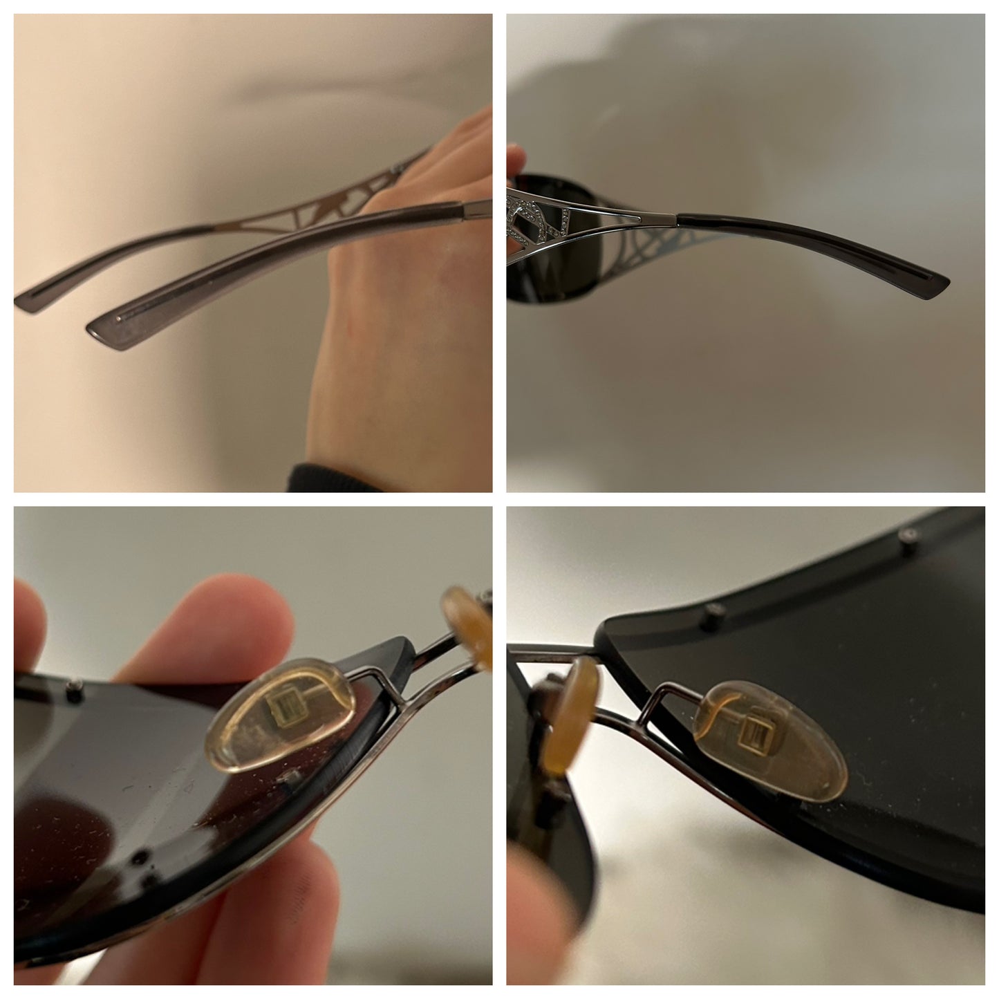 Yves Saint Laurent occhiali da sole con logo Swarovski