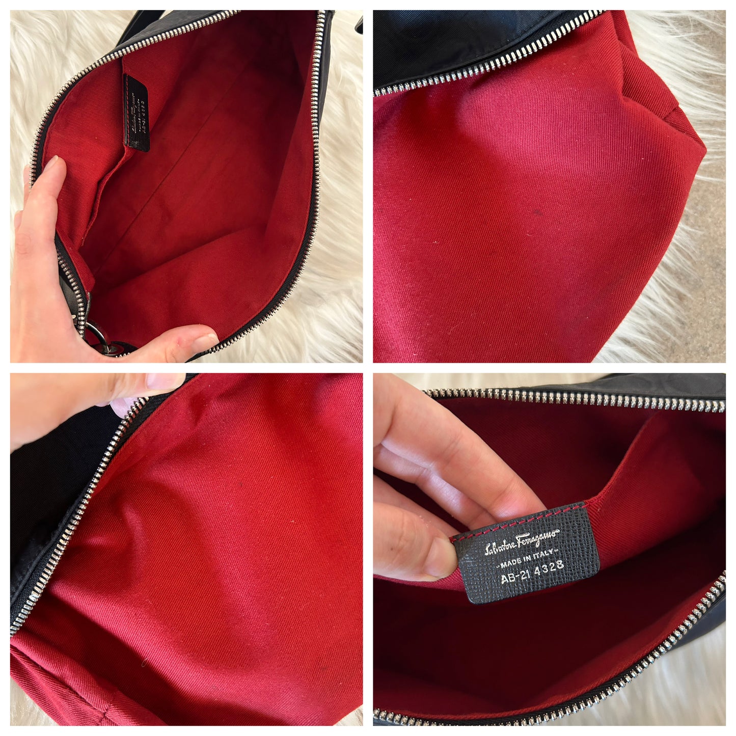 Baguette Salvatore Ferragamo in monogram