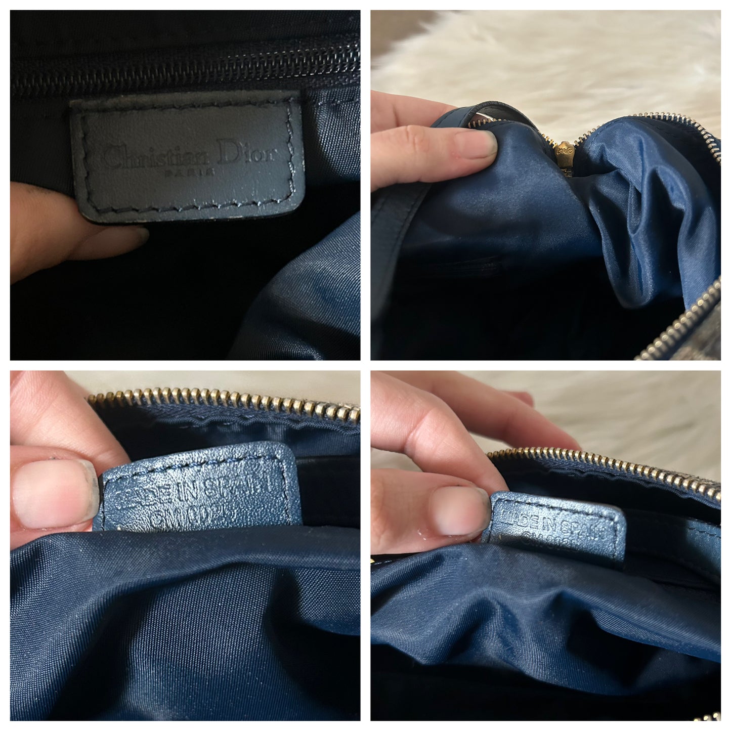Dior mini tote in monogram vintage