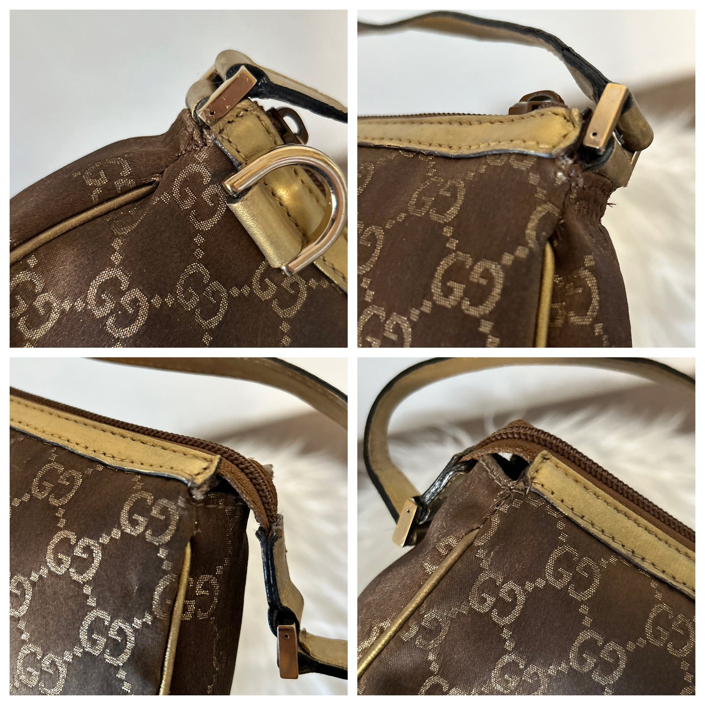 Gucci Abbey pochette dorata