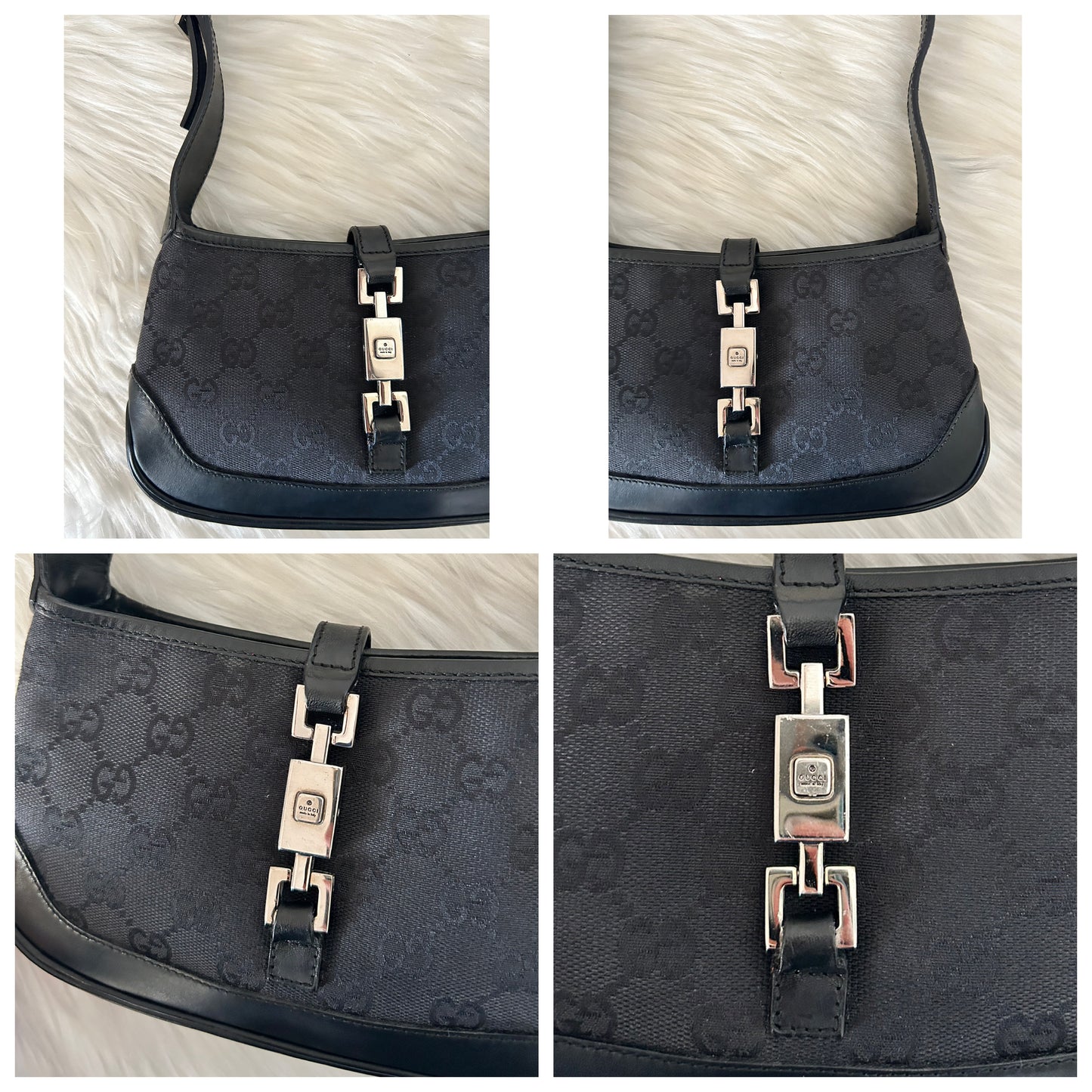 Gucci Jackie vintage mini in monogram nera