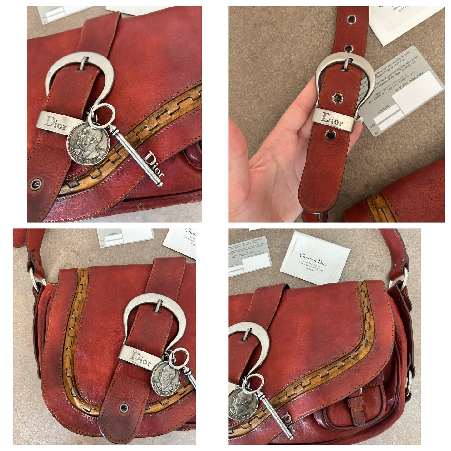 Dior Gaucho vintage in pelle