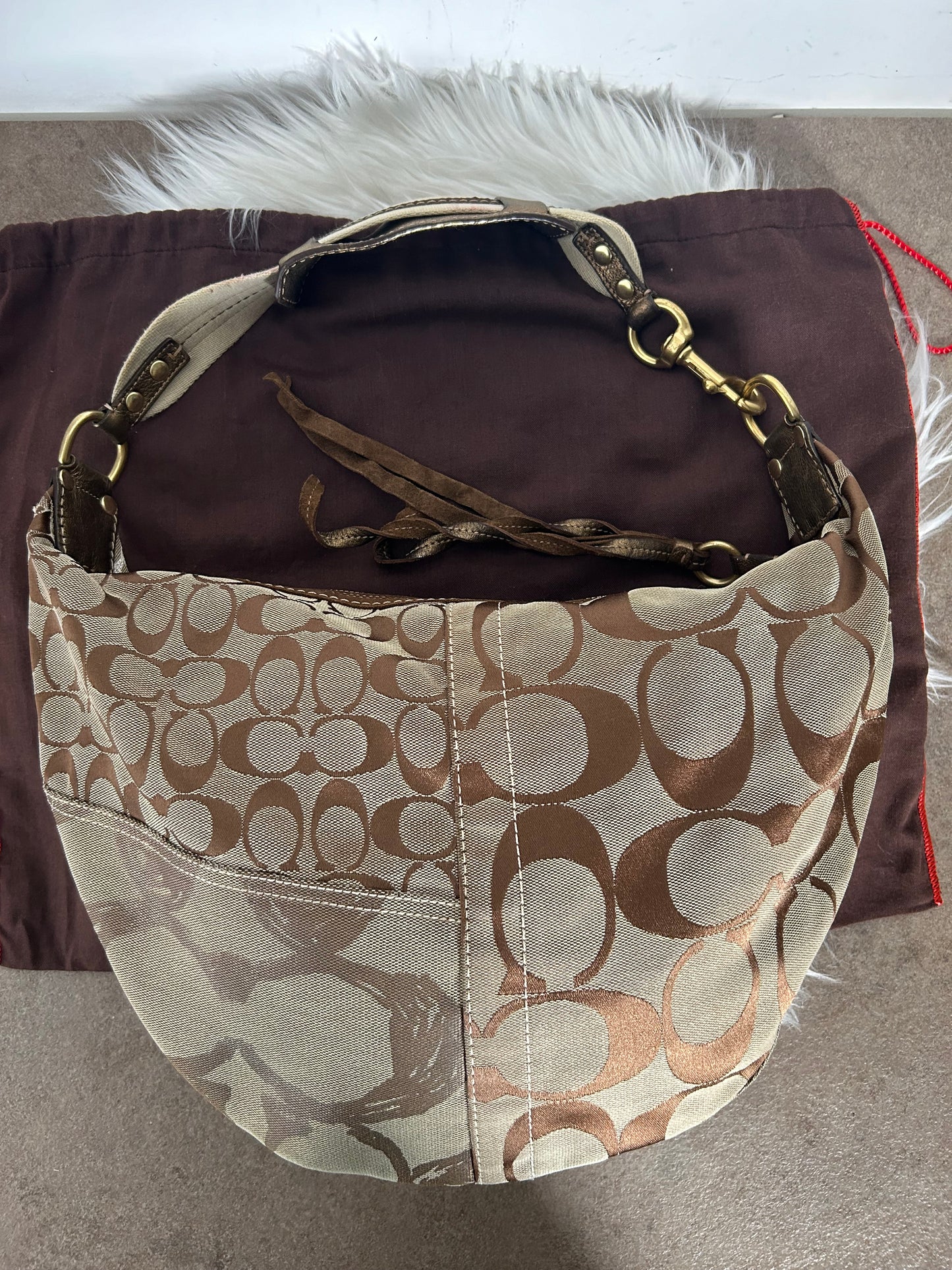 Coach Hobo vintage in monogram
