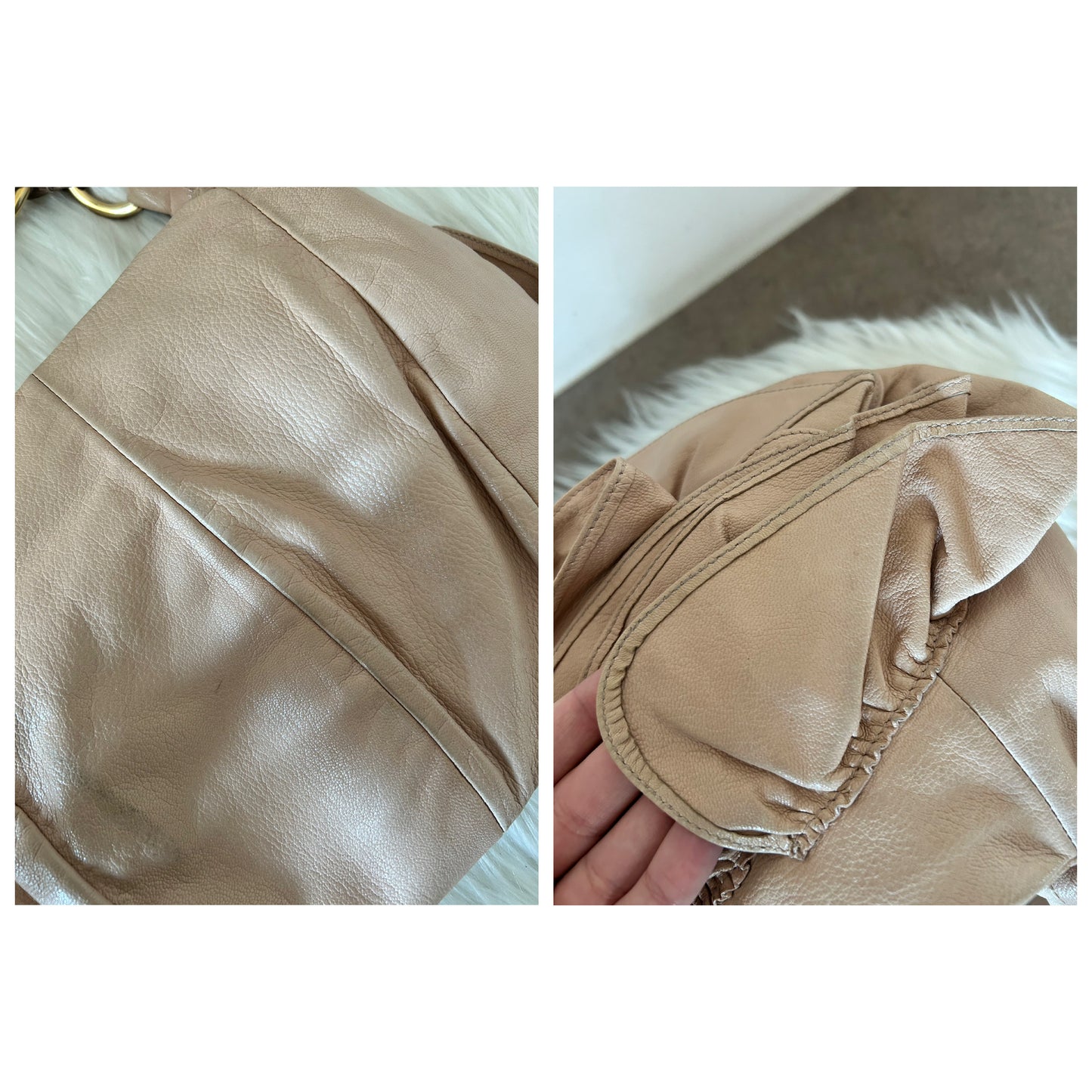 Yves Saint Laurent Djana a rosa in pelle