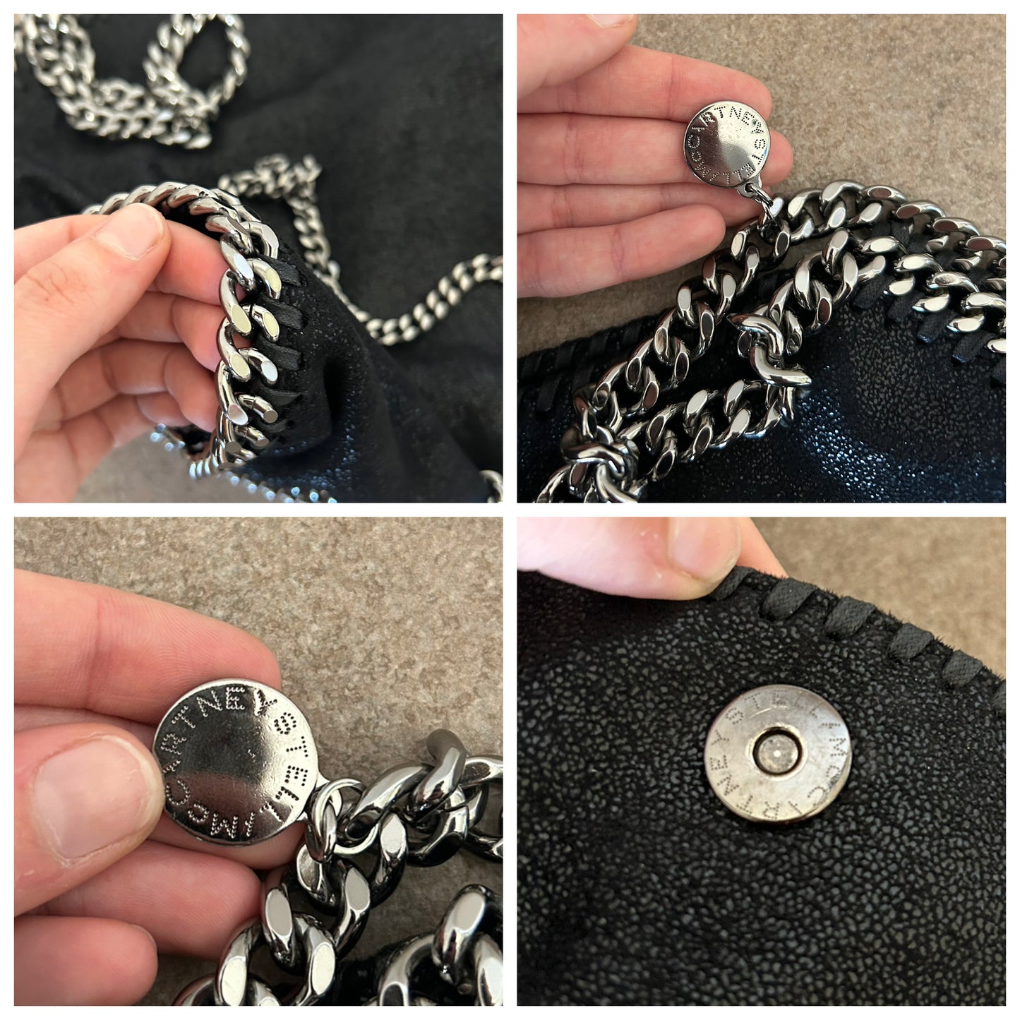 Mini Falabella Stella McCartney a 3 catena nera