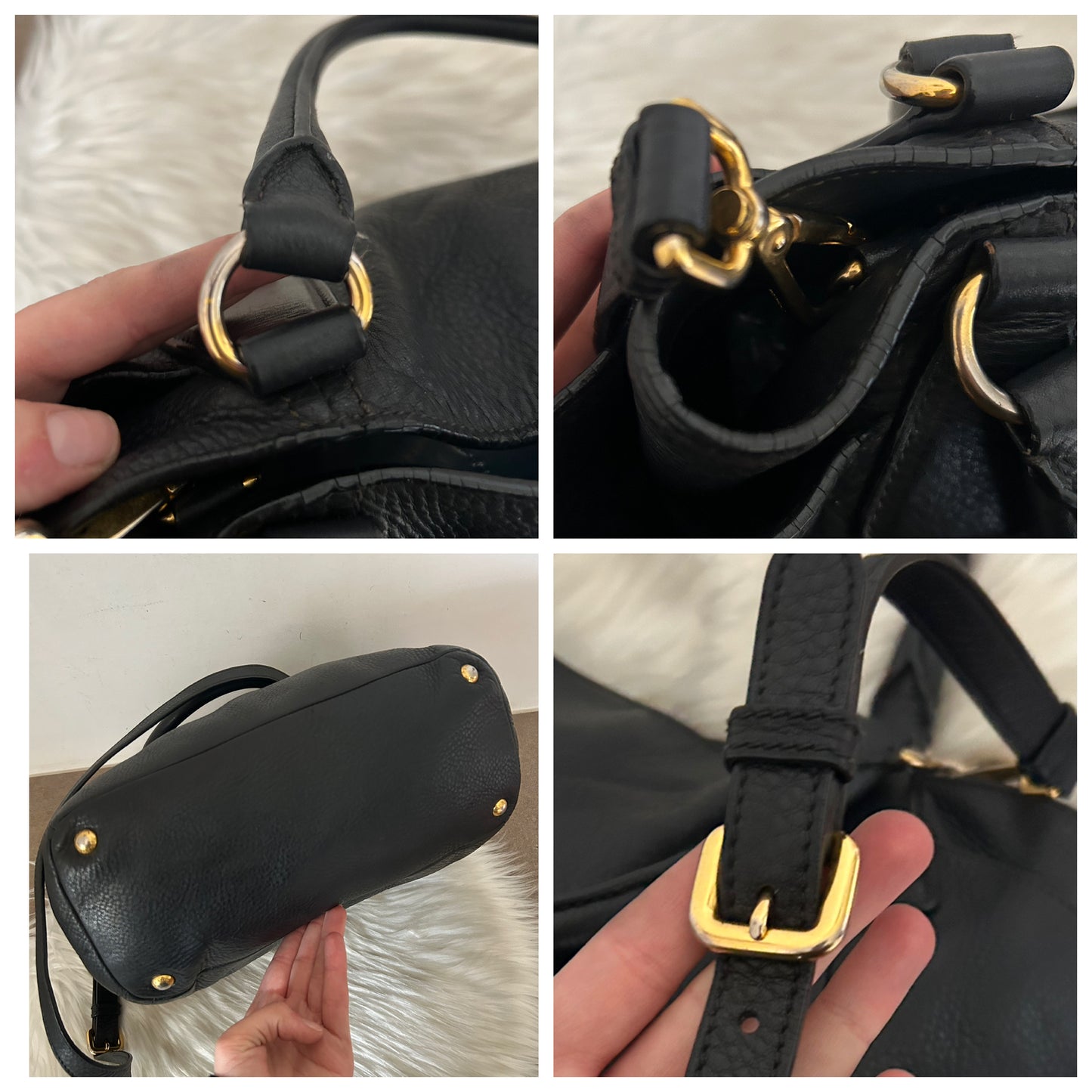Prada tote in pelle nera