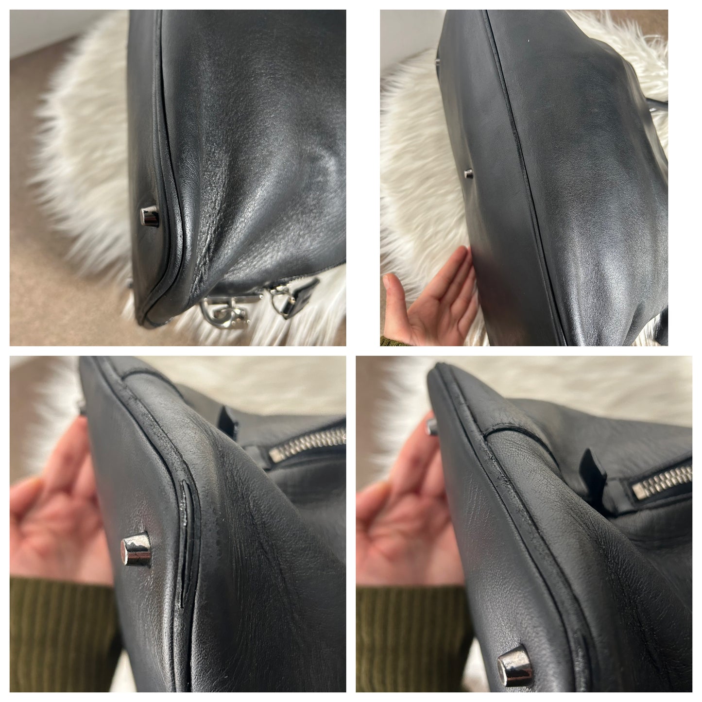 Prada Promenade in pelle nera