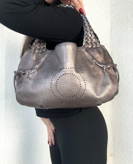 Borsa in pelle Salvatore Ferragamo stile Fendi Spy