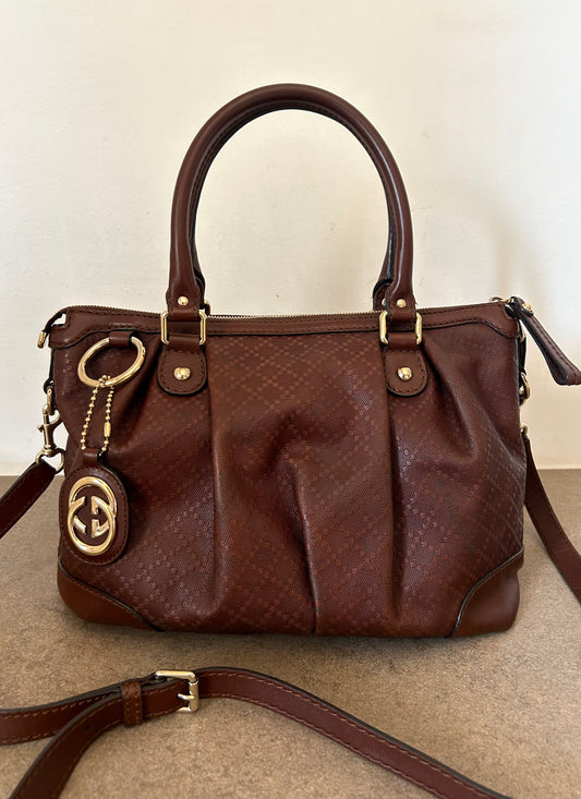 Gucci tote Diamond con tracolla