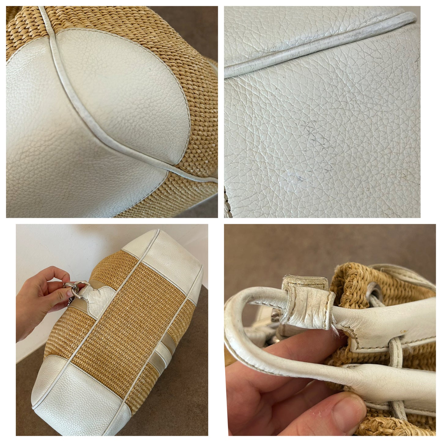 Prada Moon in rafia e pelle