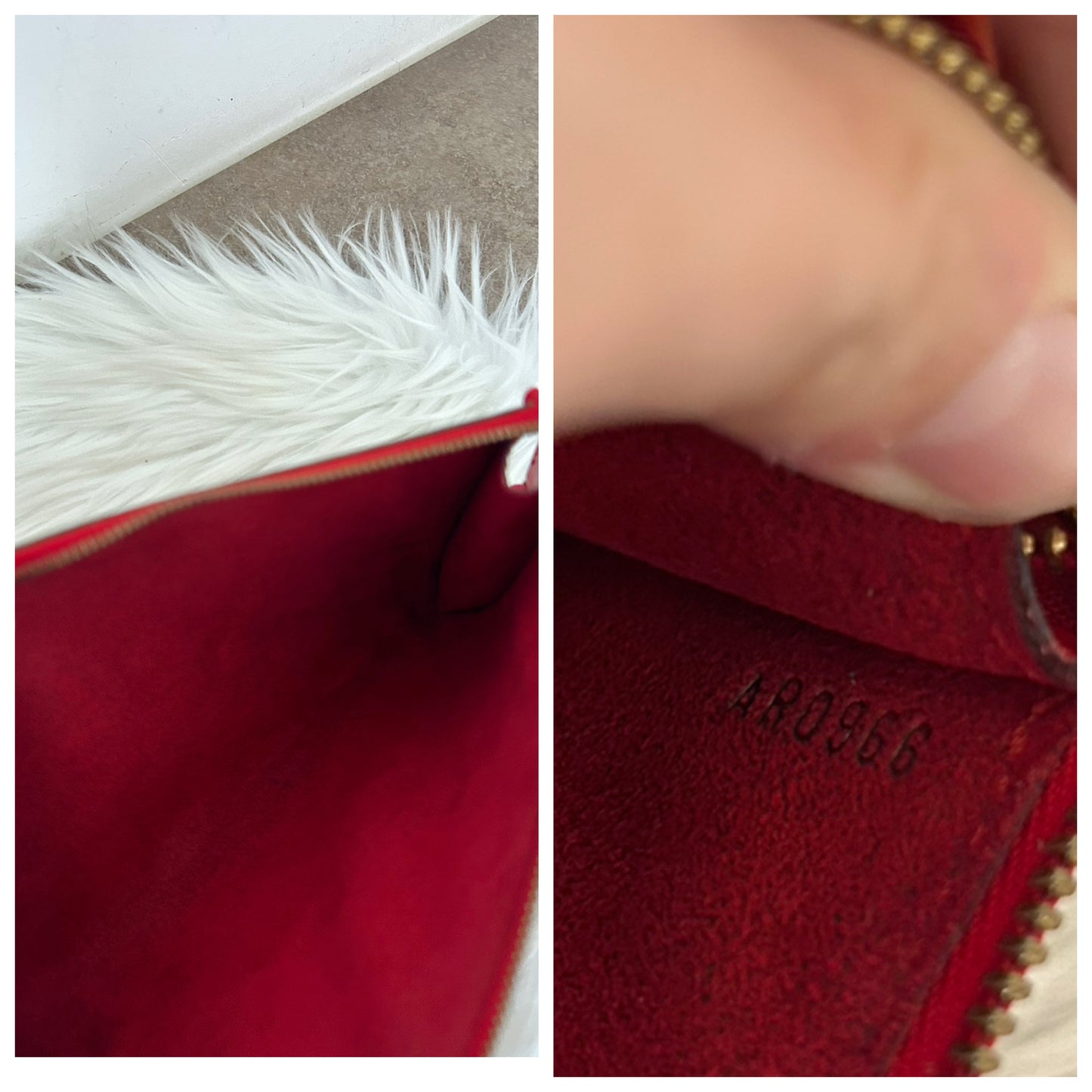 Louis Vuitton Pochette Acccessoire Epi rossa