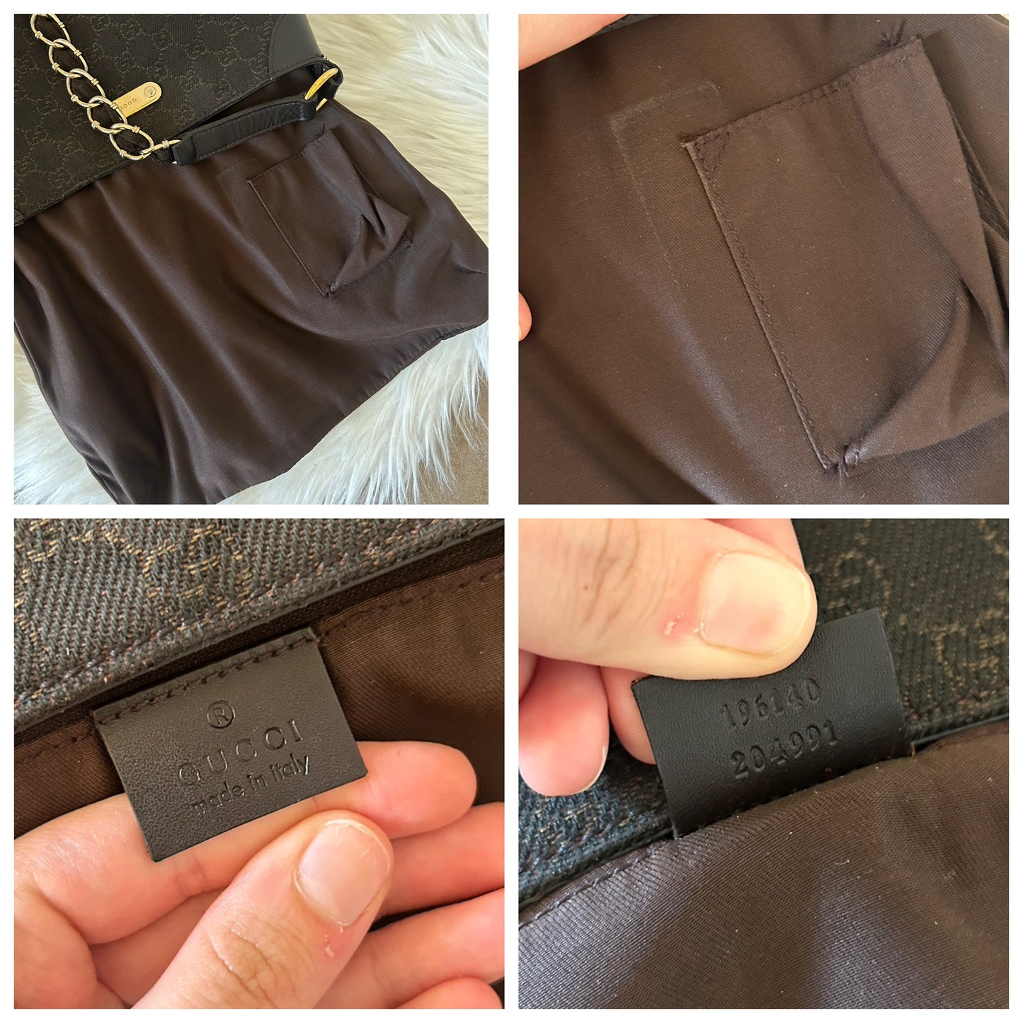 Gucci tote monogram in denim