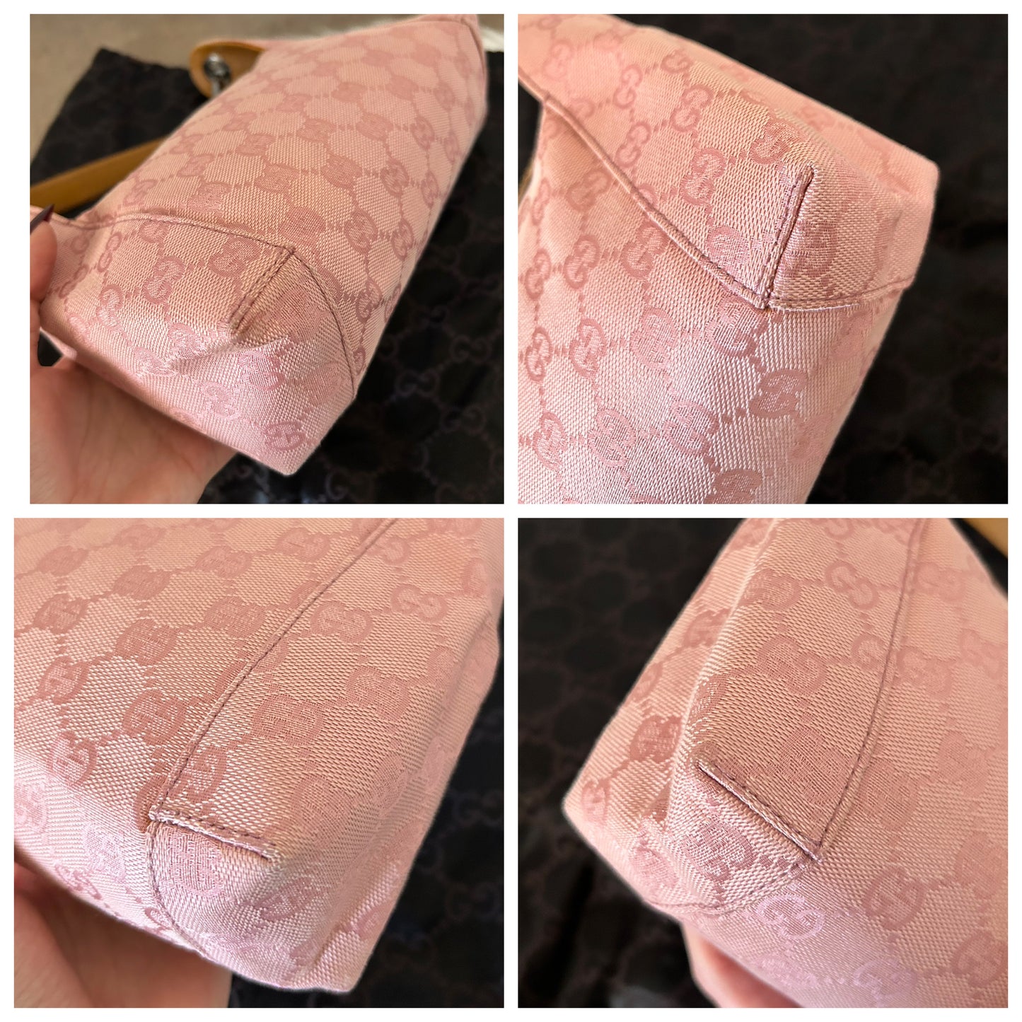Gucci Pochette in monogram rosa