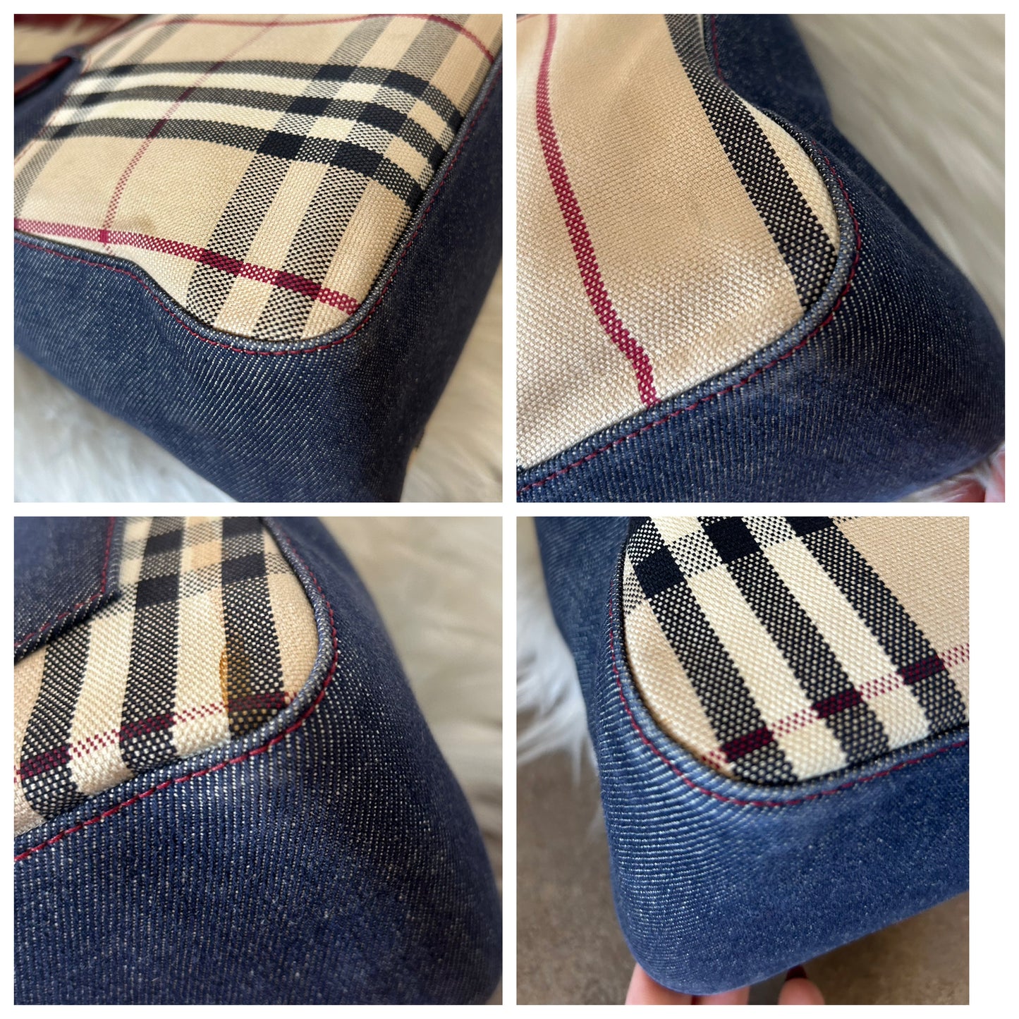 Burberry tote in denim - edizione limitata