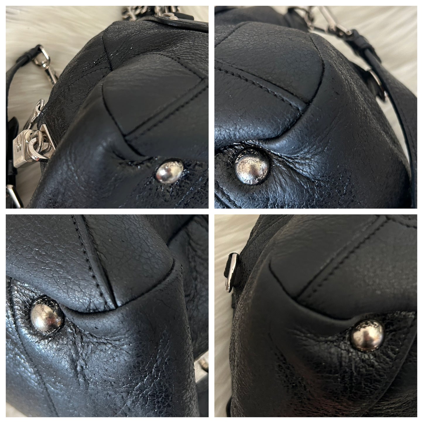 Prada tote in pelle nera con tracolla