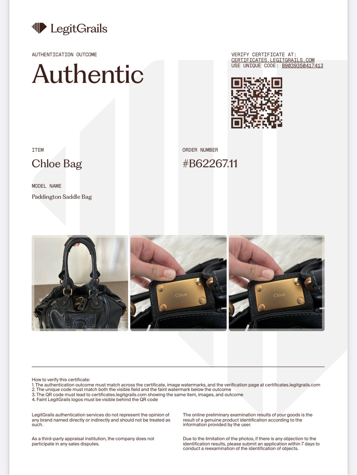 Chloé Paddington in pelle nera