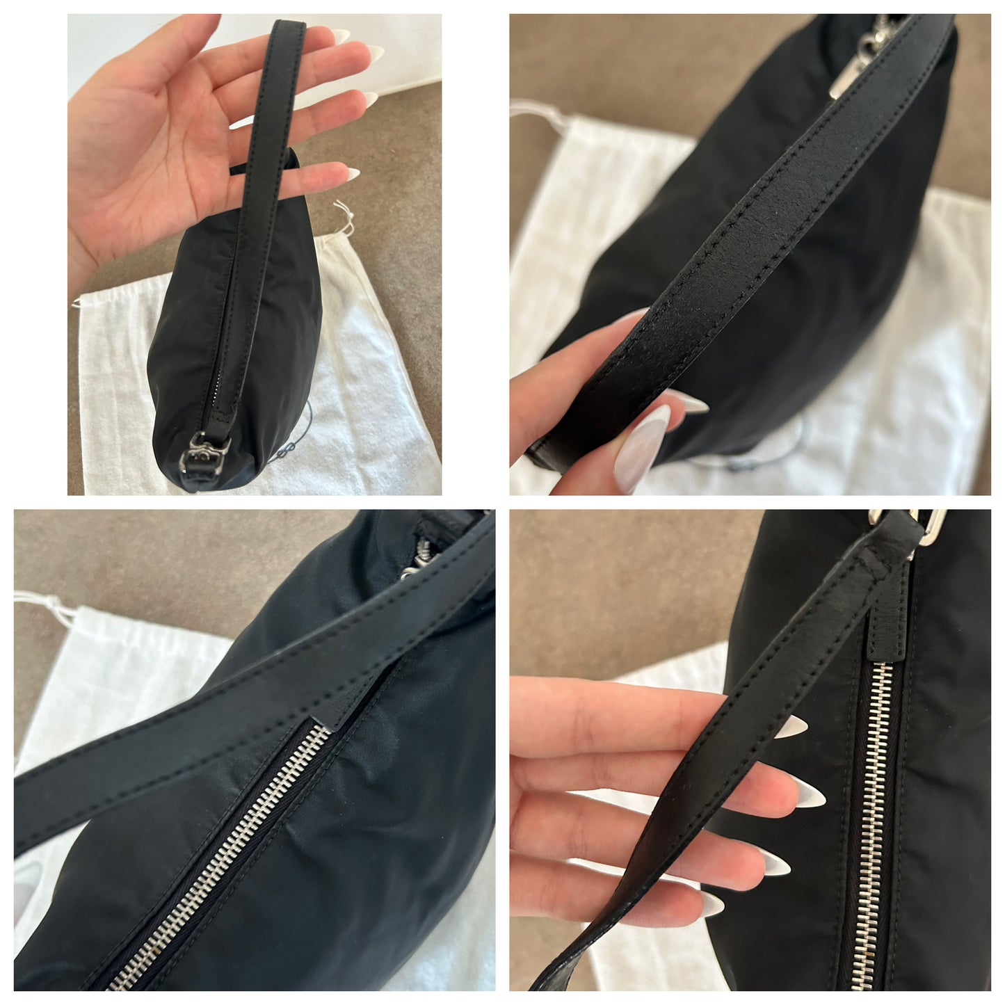 Prada baguette vintage in nylon
