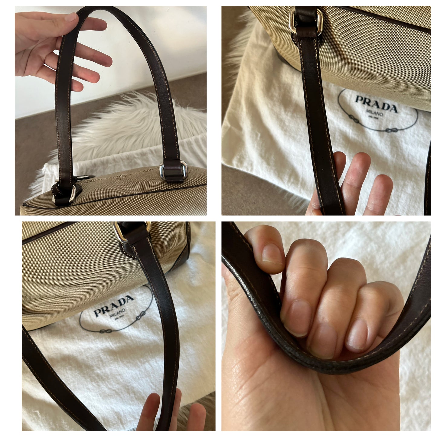 Prada bauletto con dust bag e cartellini