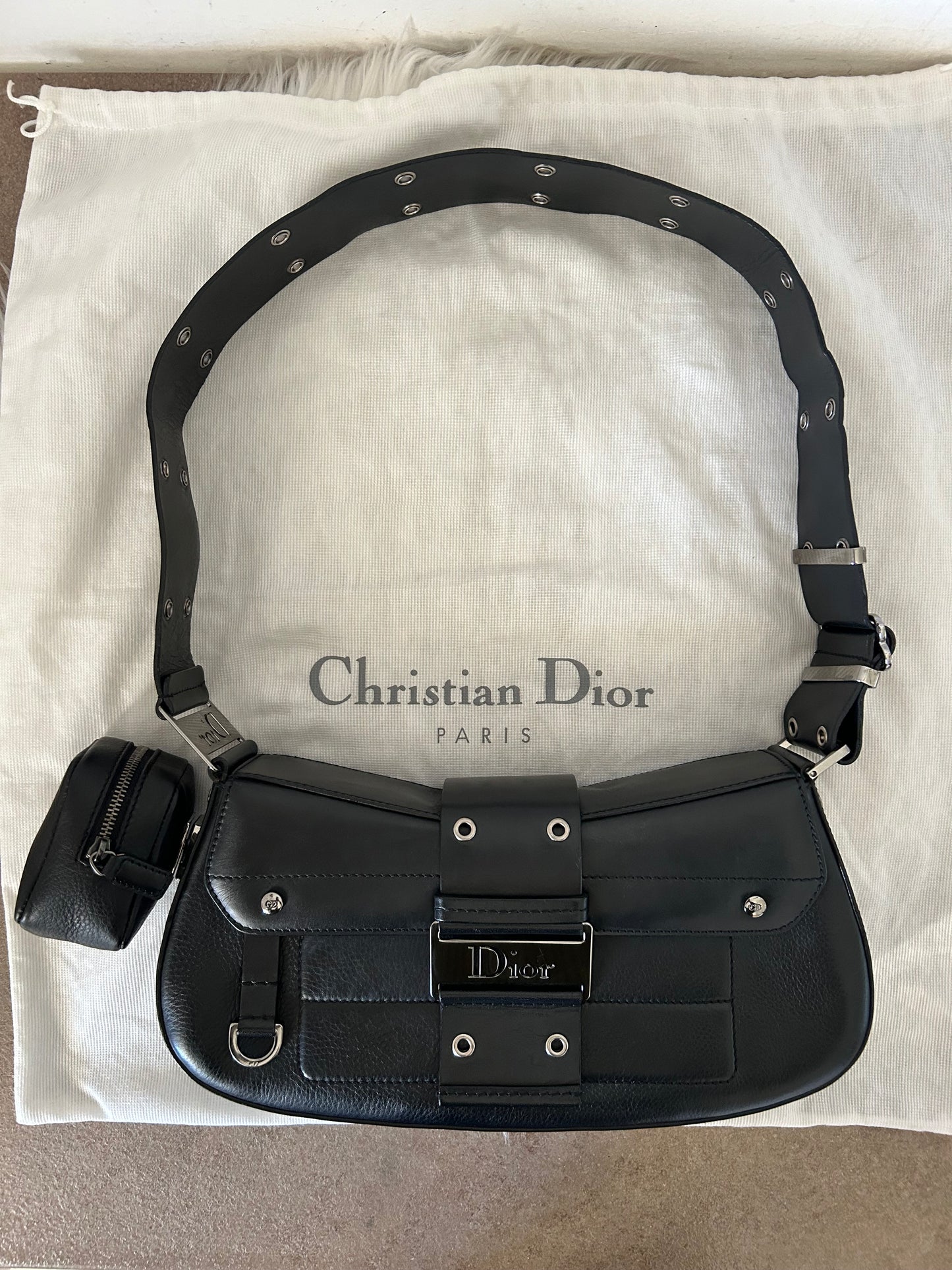 Dior Columbus nera in pelle
