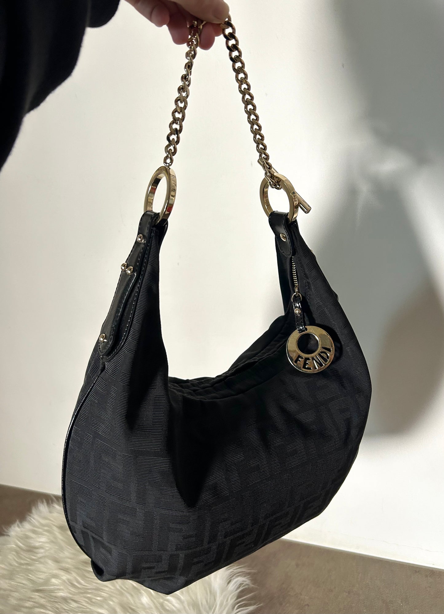 Fendi Croissant zucca nera