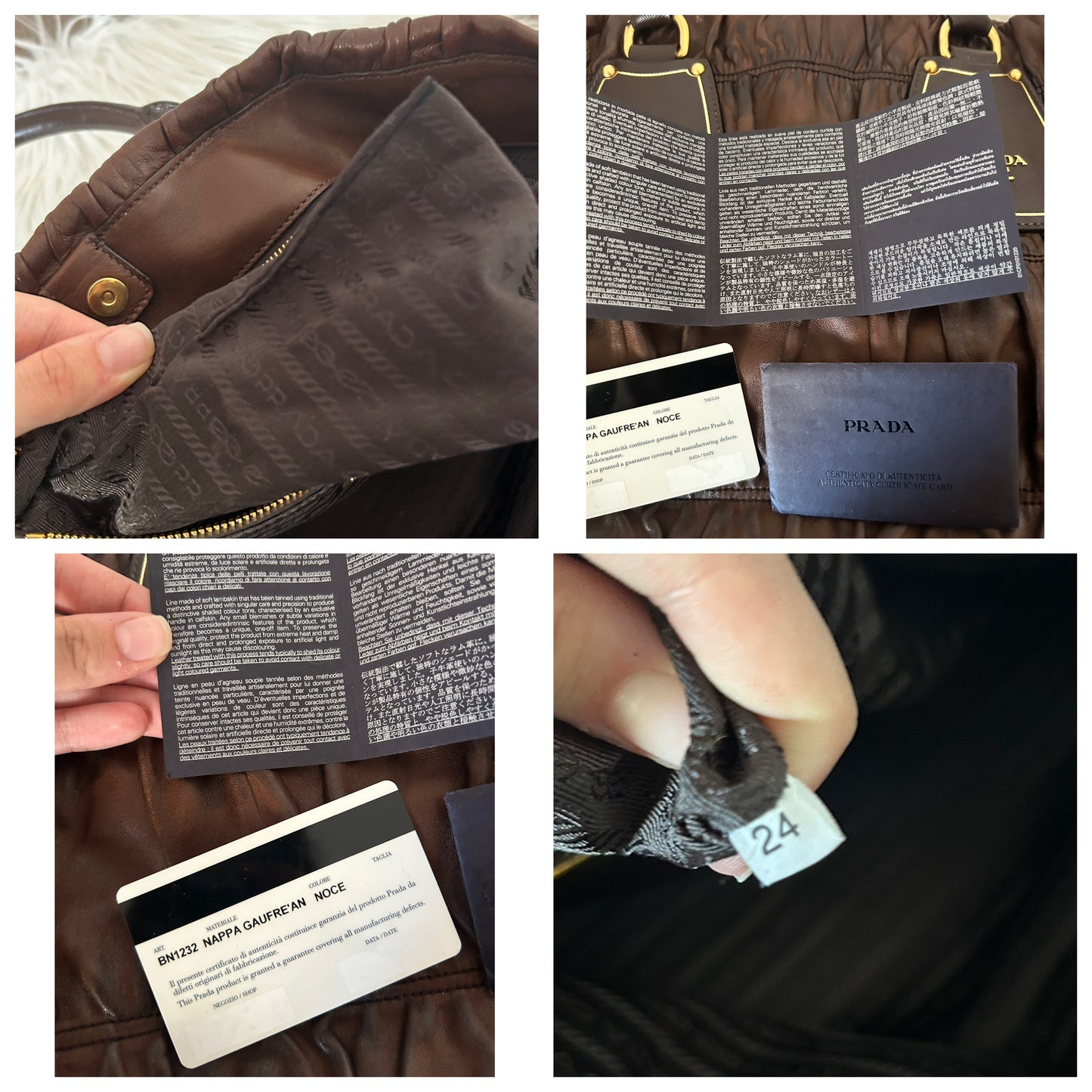 Prada Nappa Gaufrè tote
