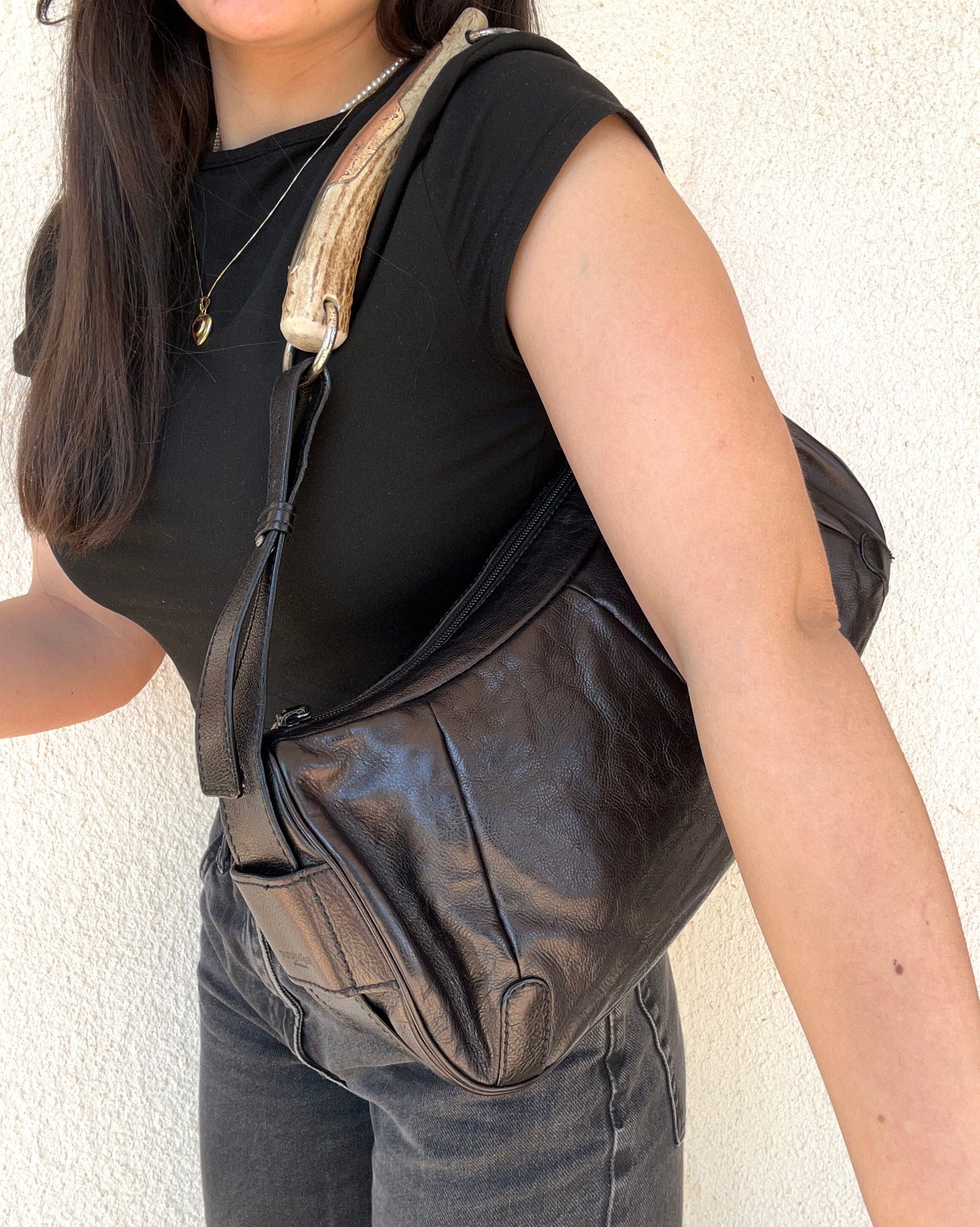 Yves Saint Laurent Mombasa in pelle nera