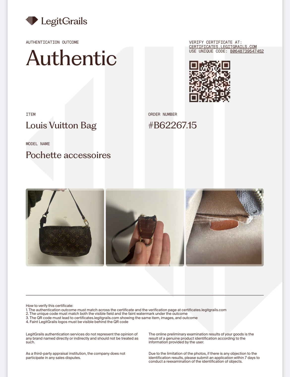 Louis Vuitton Pochette Accessoire in monogram
