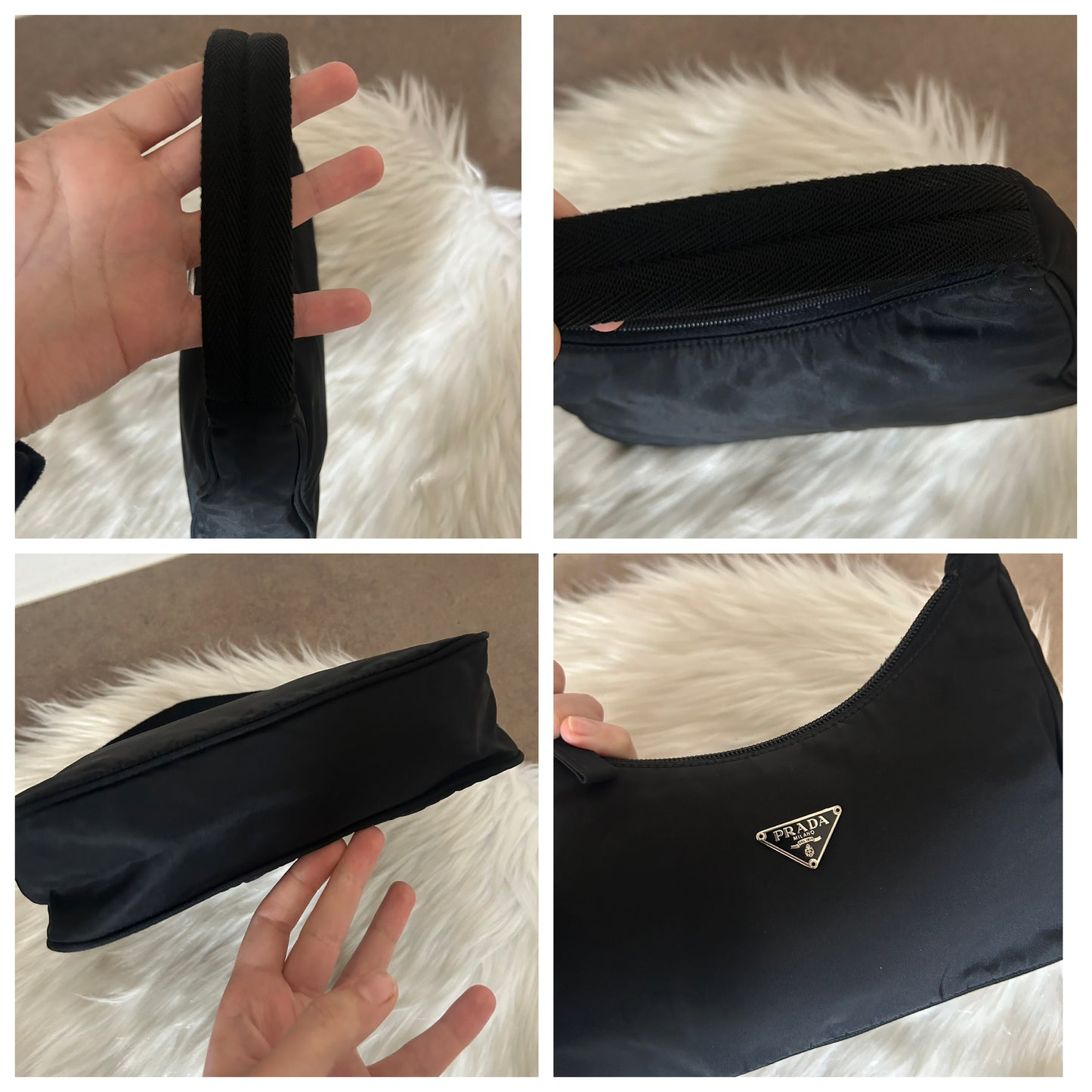 Prada nera in nylon