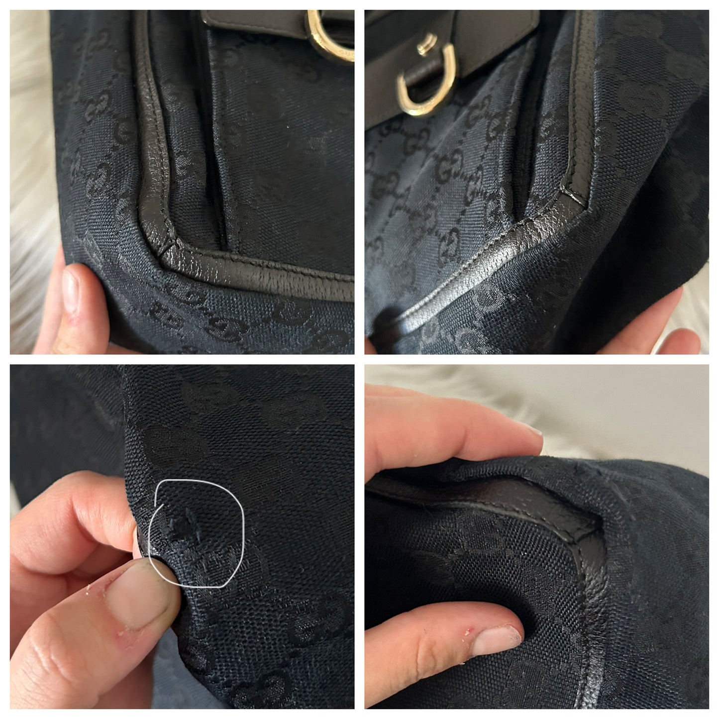 Gucci Multipocket in monogram nera