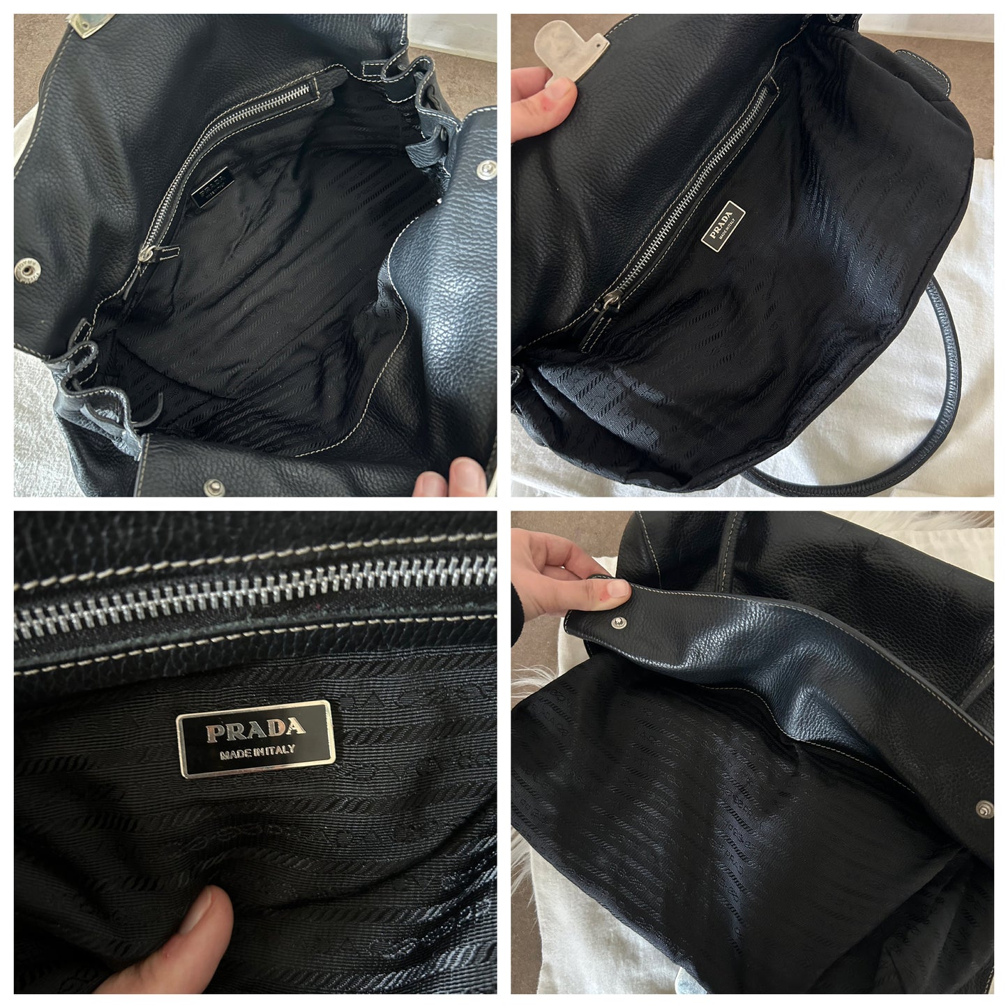 Prada tote in pelle nera