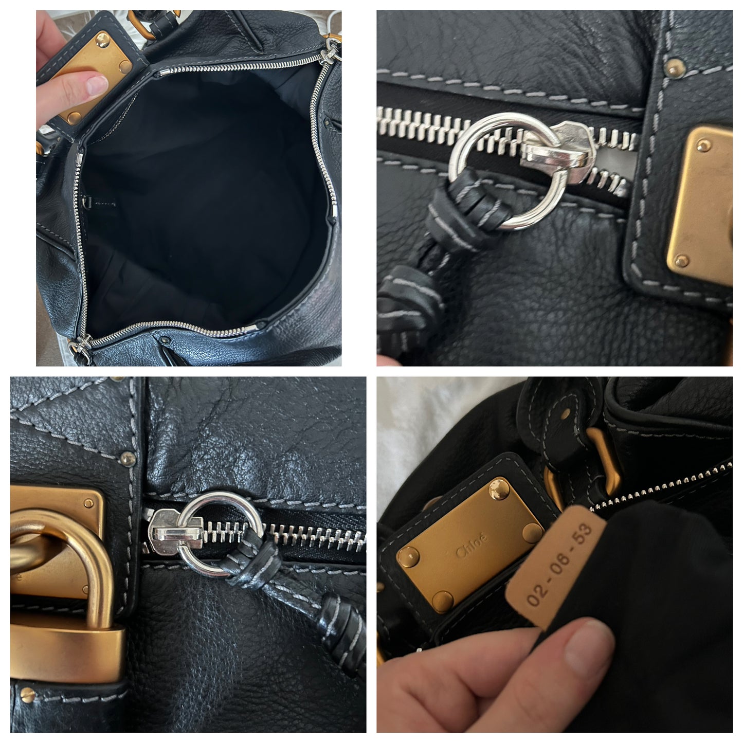 Chloé Paddington in pelle nera