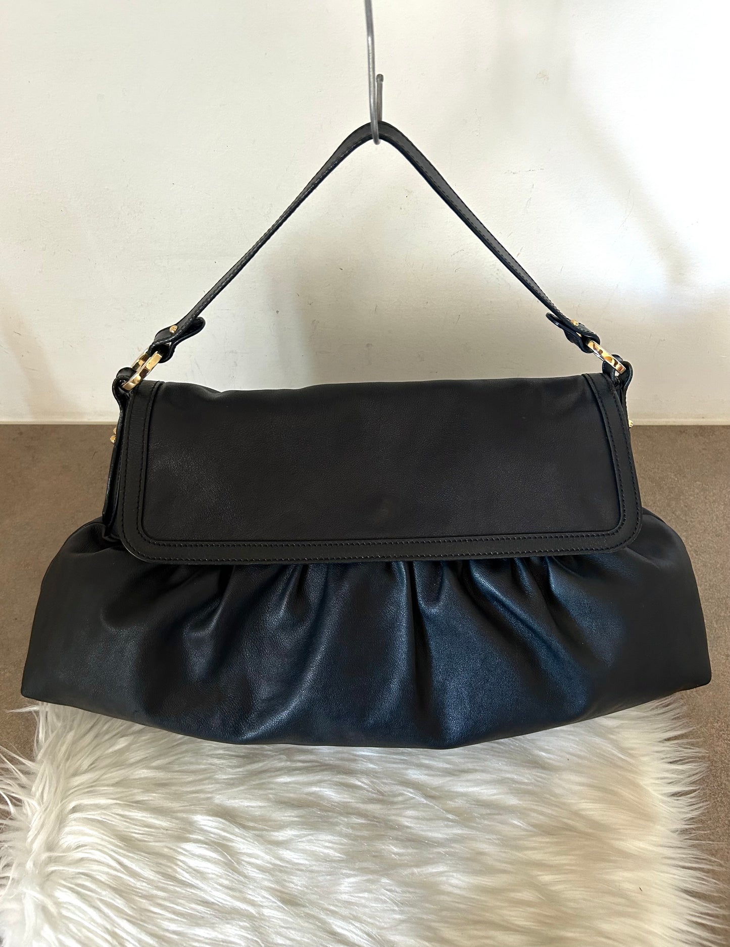 Fendi Chef tote in pelle nera