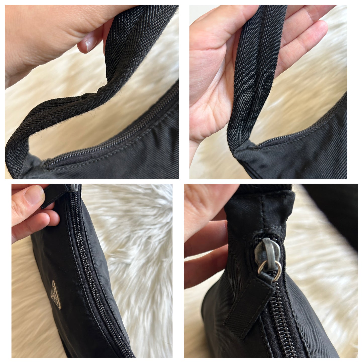 Prada borsetta in nylon nera