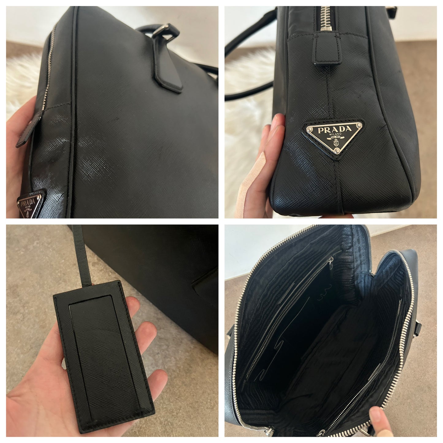 Prada modello Work in pelle nera