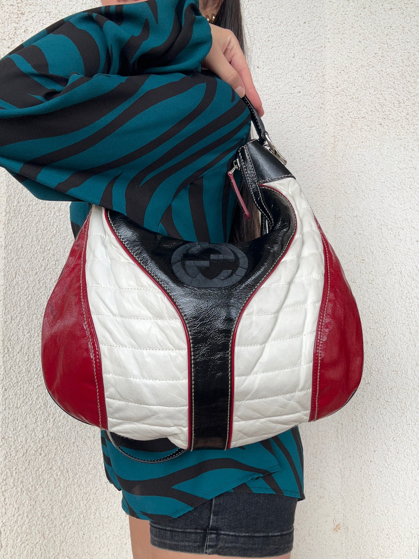 Gucci Snow Glam Hobo in pelle verniciata