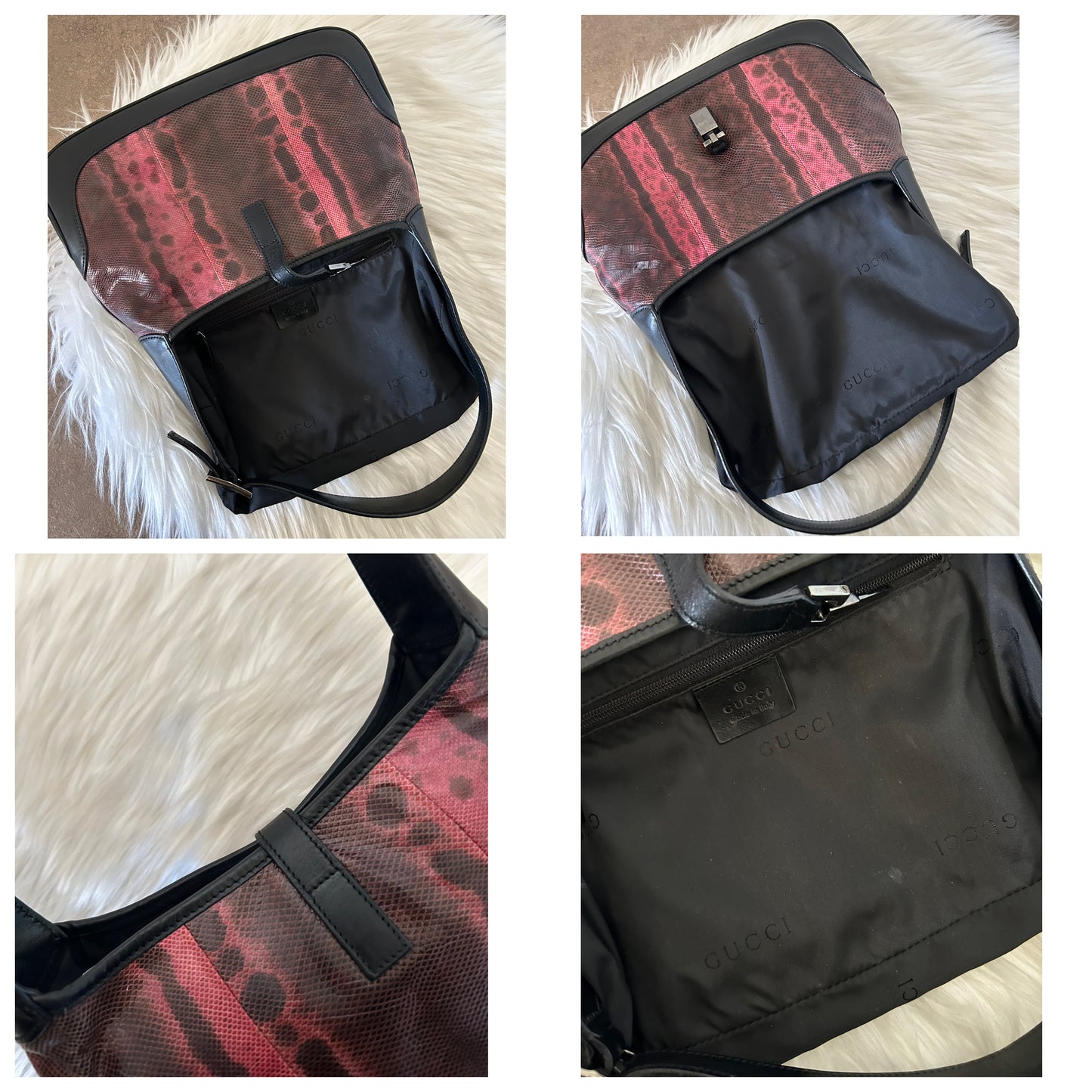 Gucci Jackie mini in pelle di pitone