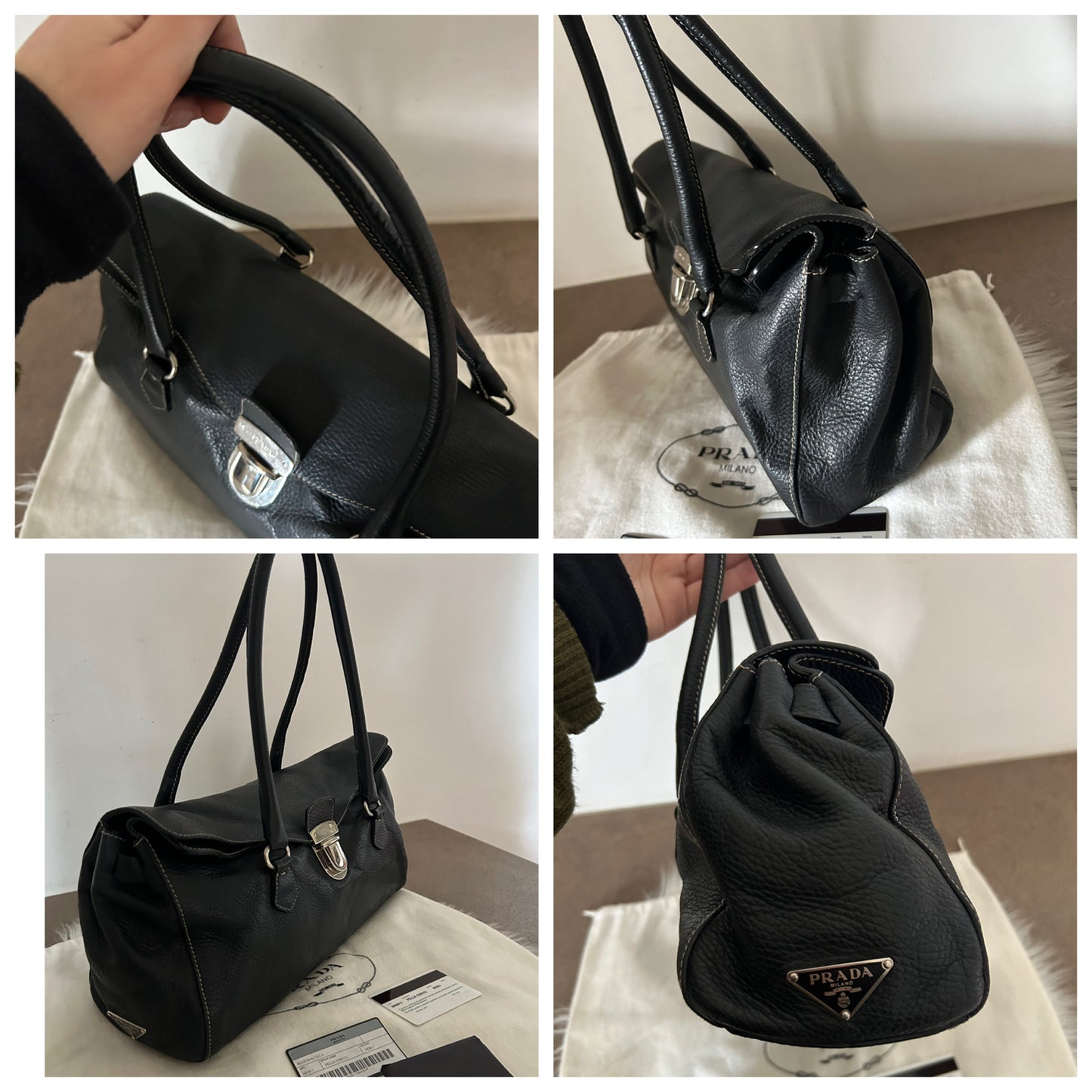 Prada tote in pelle nera