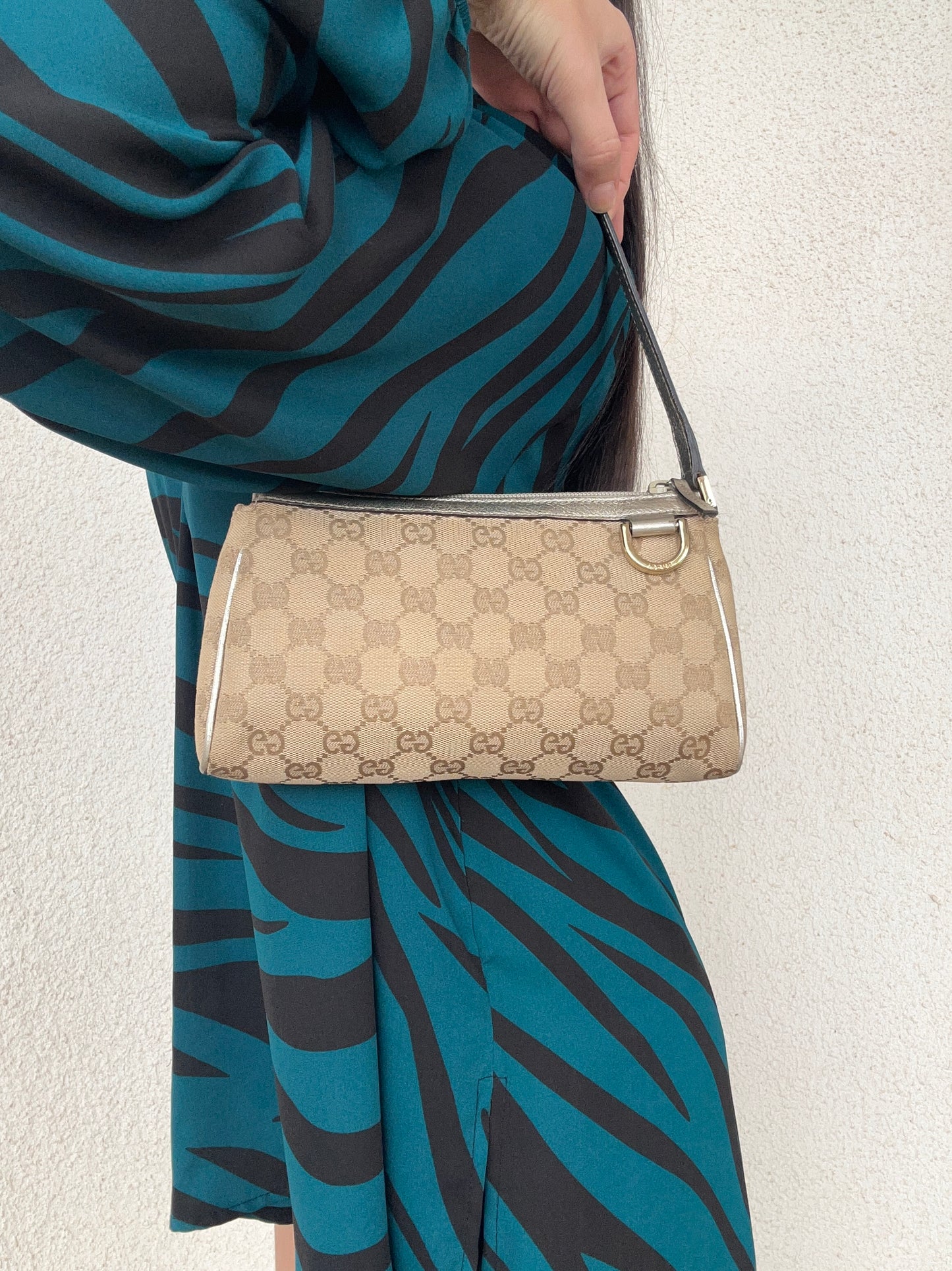 Pochette Gucci Abbey con scatola in monogram
