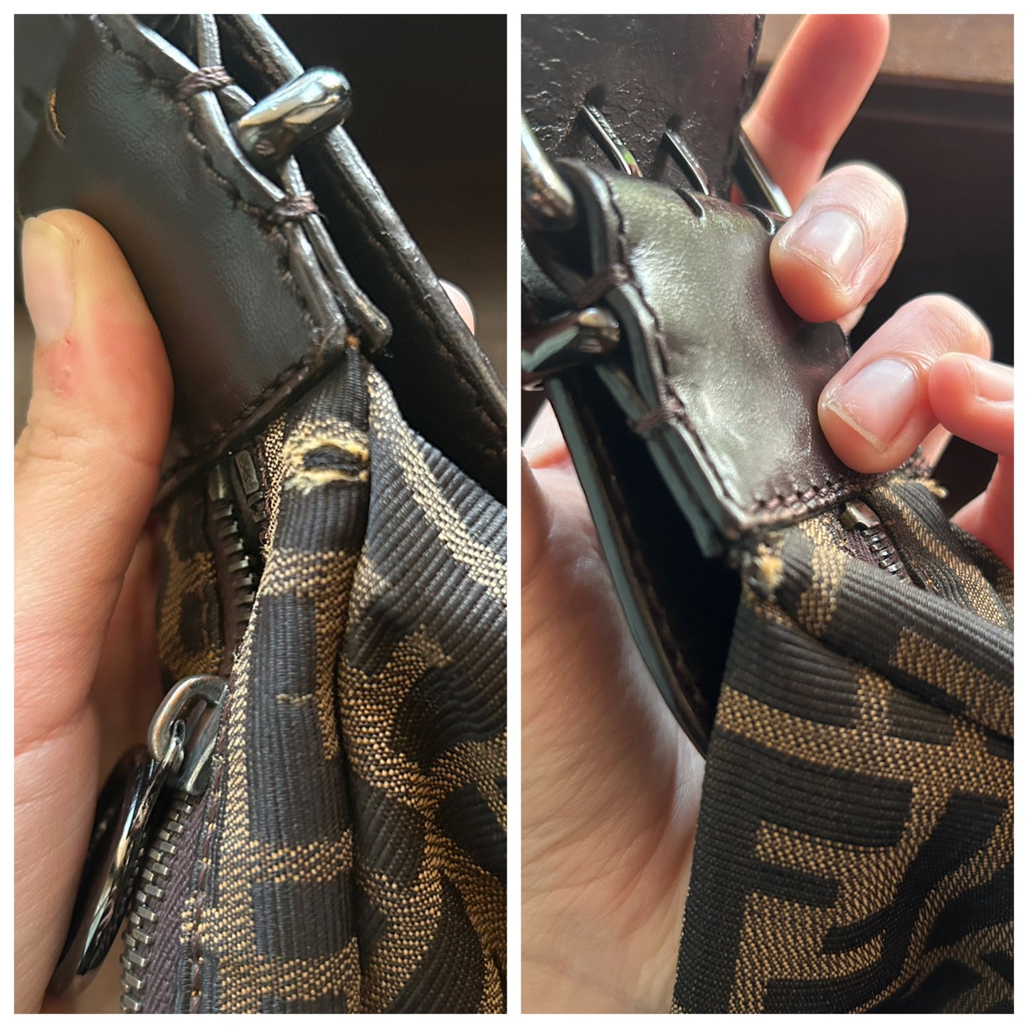 Fendi Oyster in monogram zucca vintage