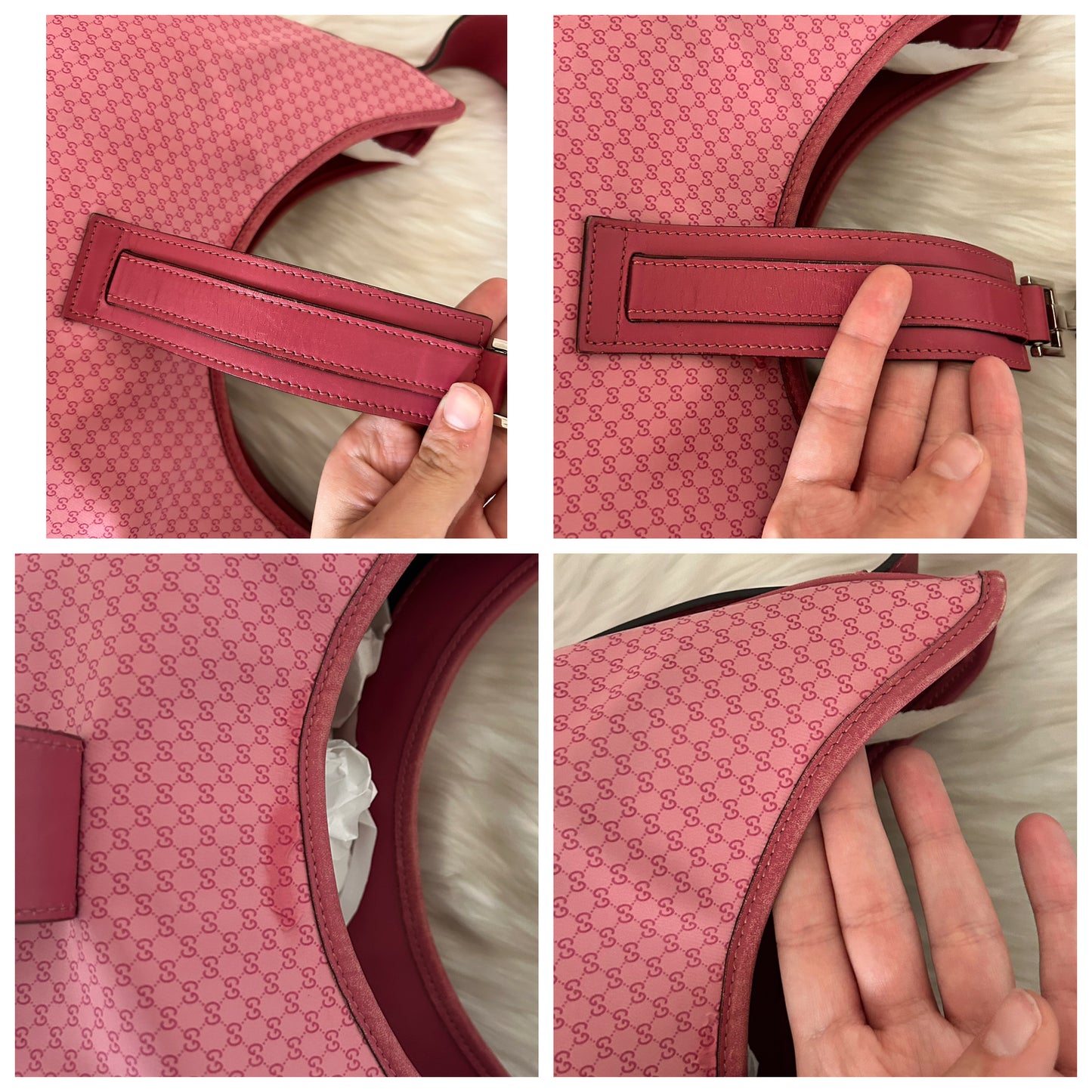 Gucci Jackie rosa in tela