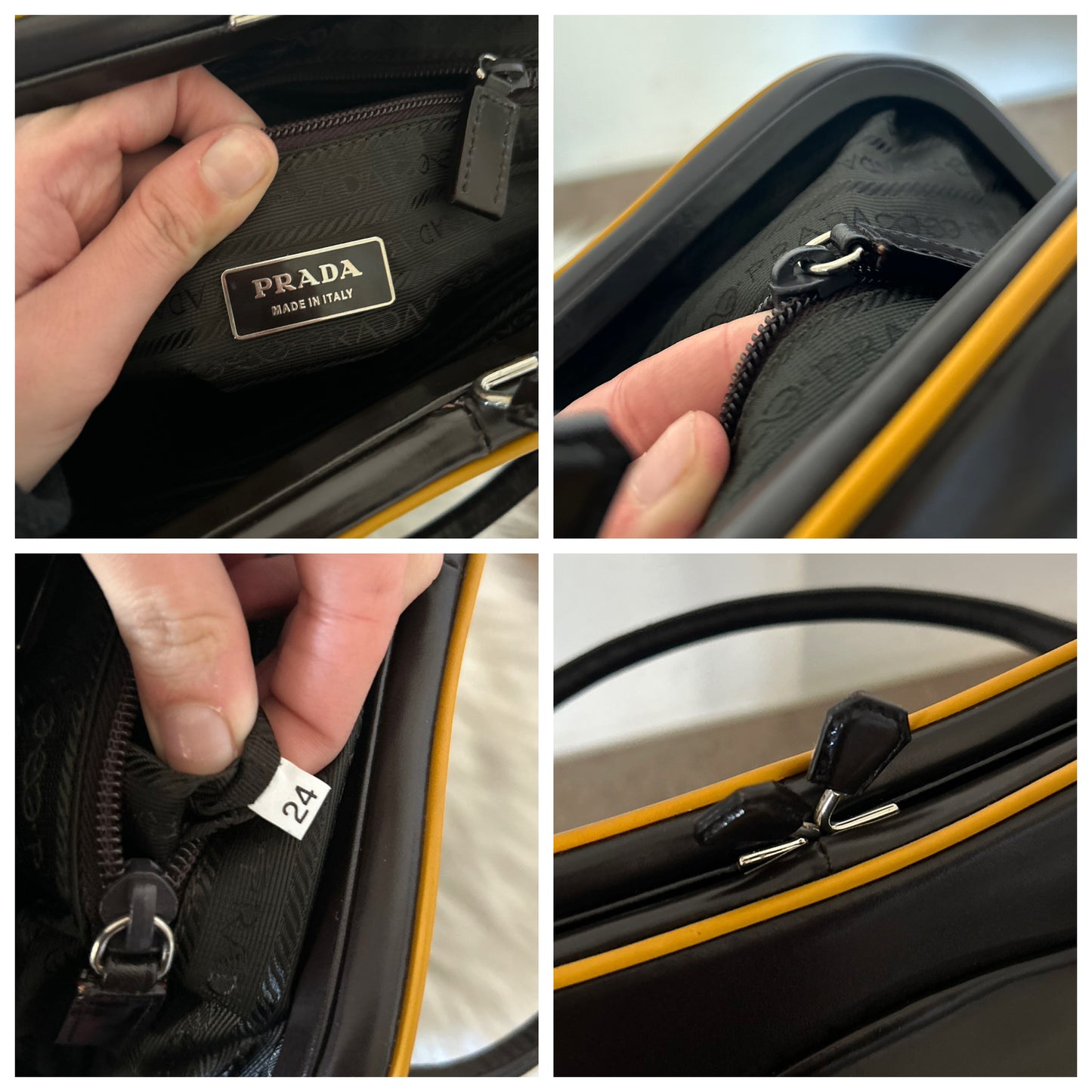Prada Work in pelle spazzolata cioccolato