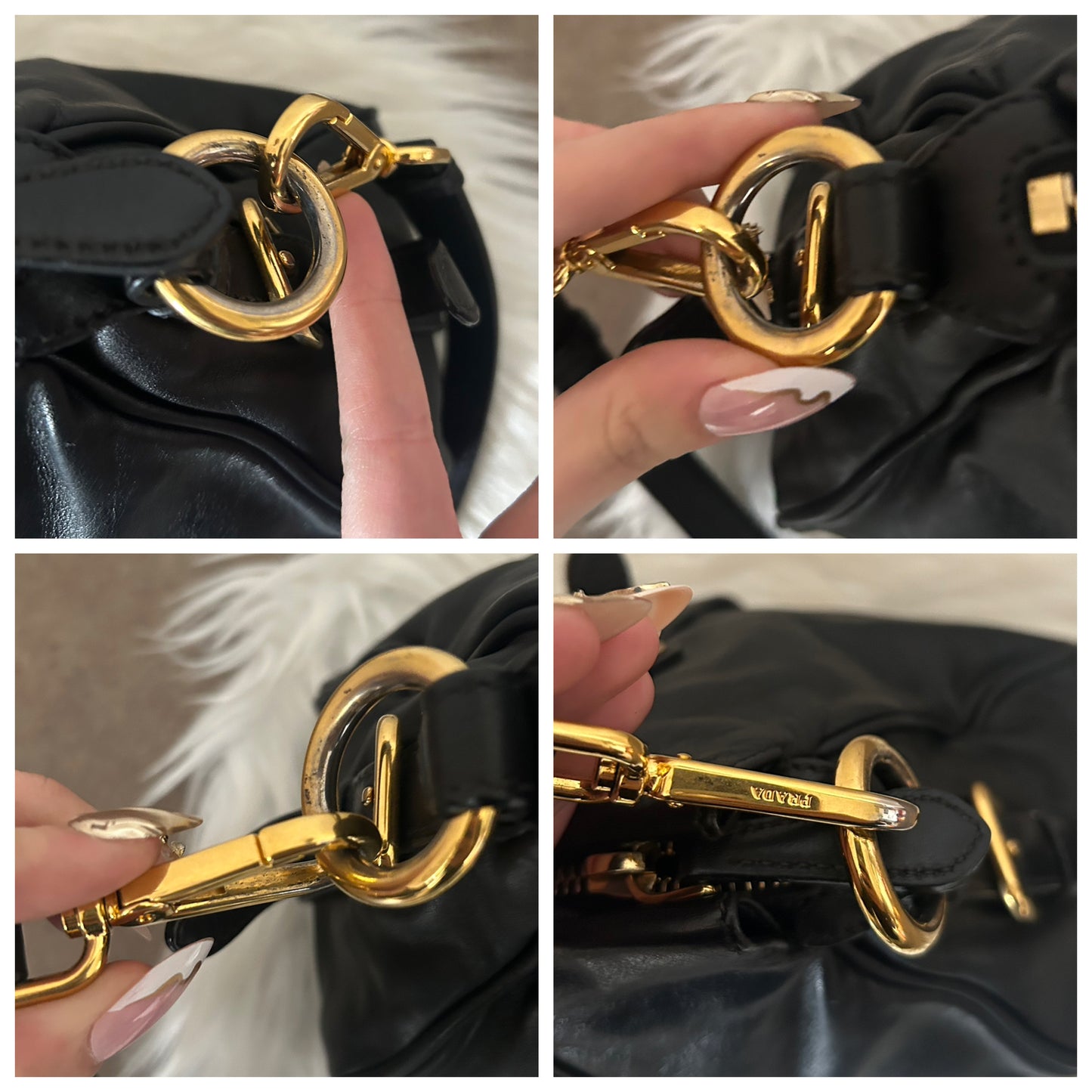 Prada tote in pelle nera