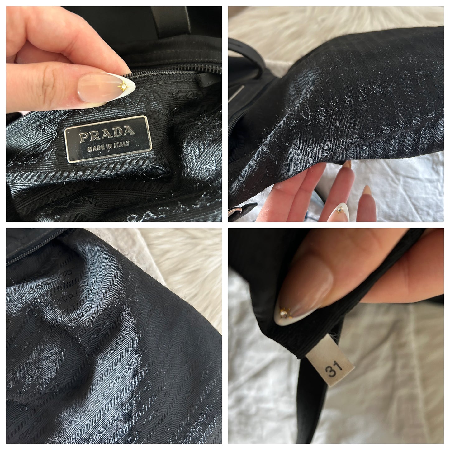 Prada mini tote in nylon