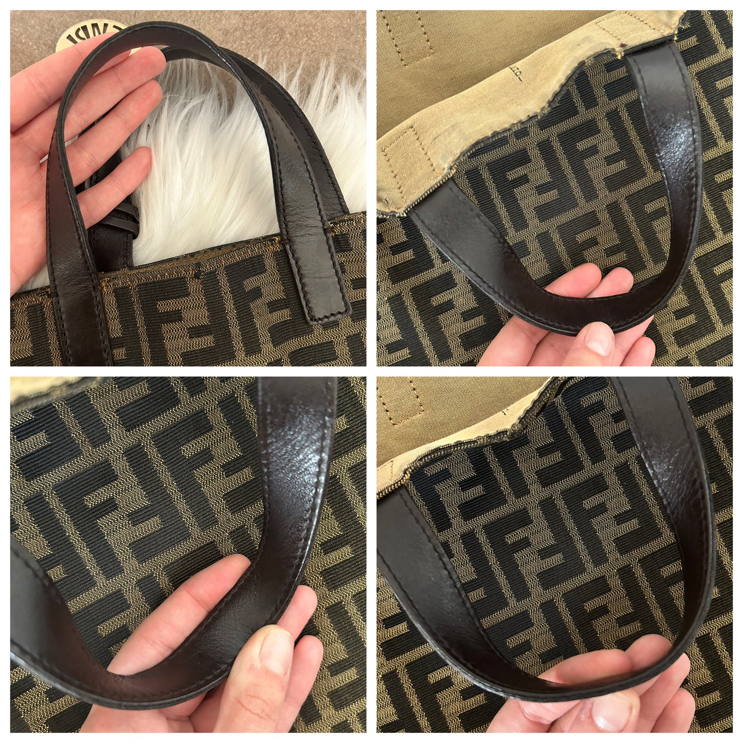 Fendi tote bag in monogram zucca