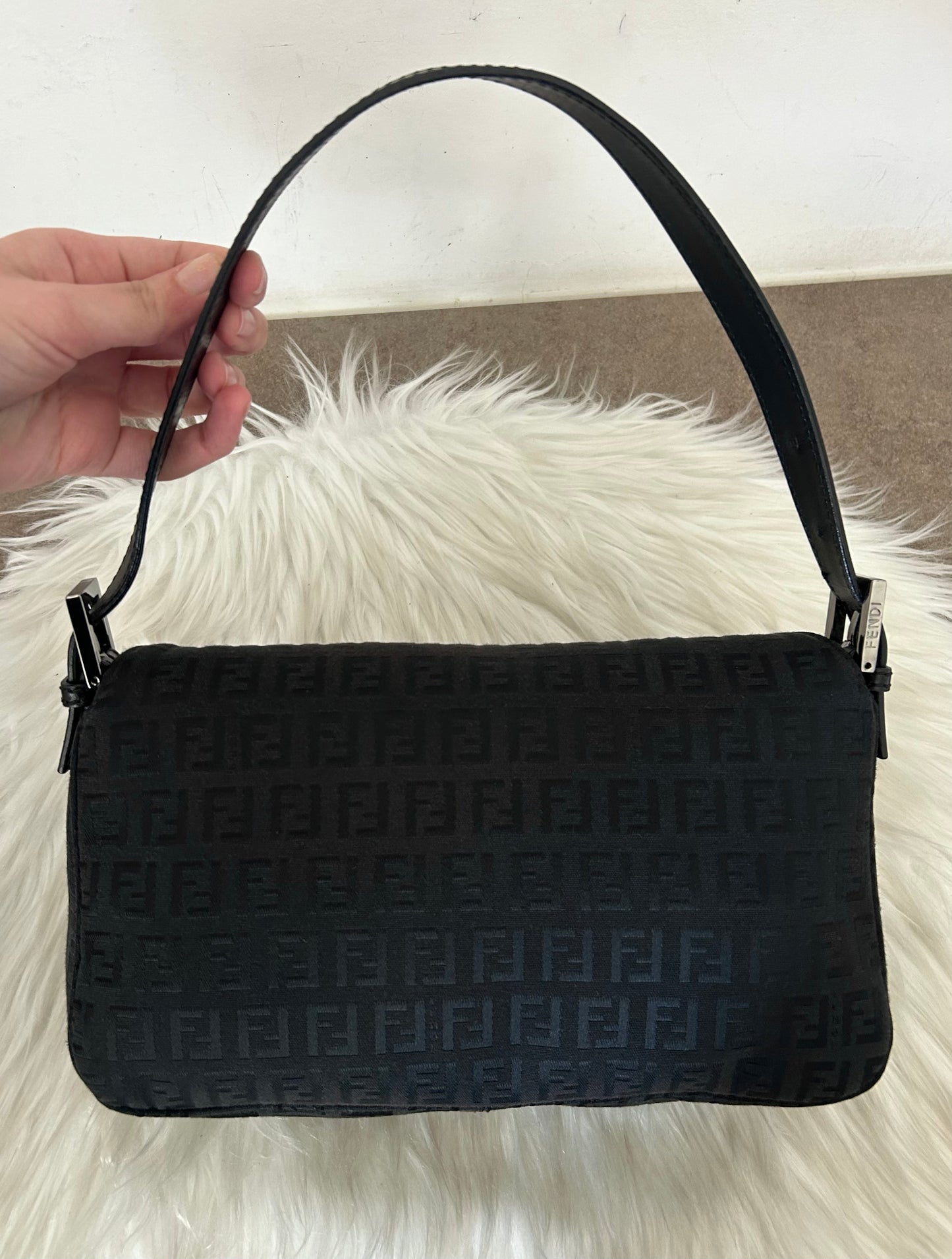 Fendi baguette zucchino double flap