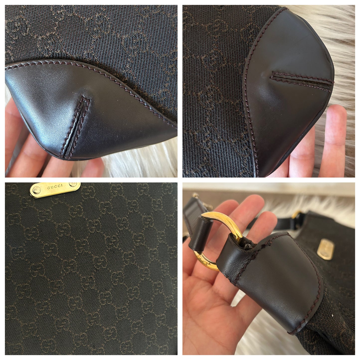 Gucci tote monogram in denim