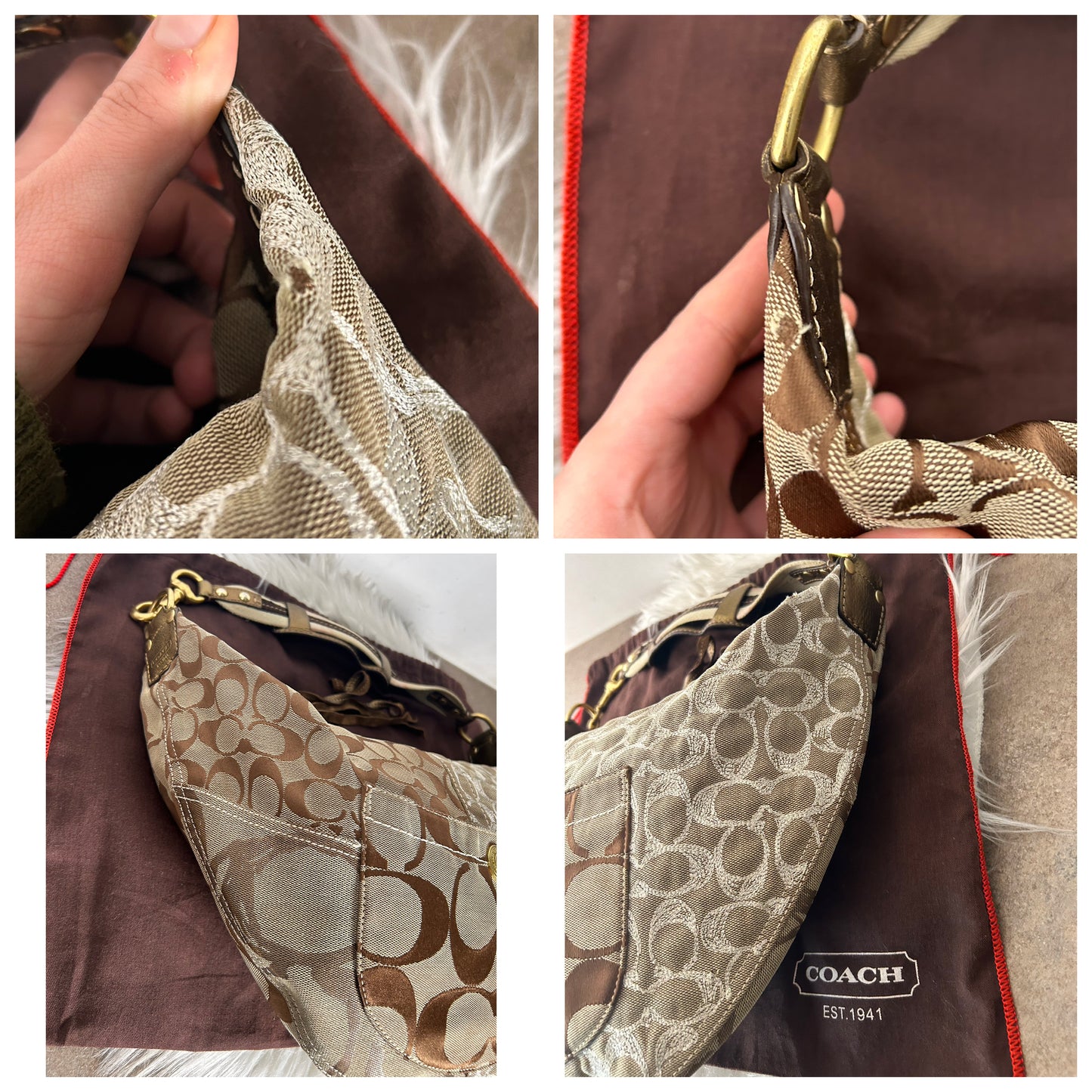 Coach Hobo vintage in monogram