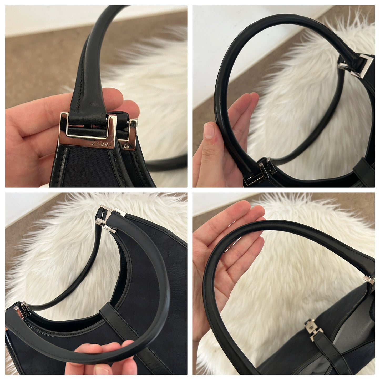 Gucci Jackie vintage nera in monogram