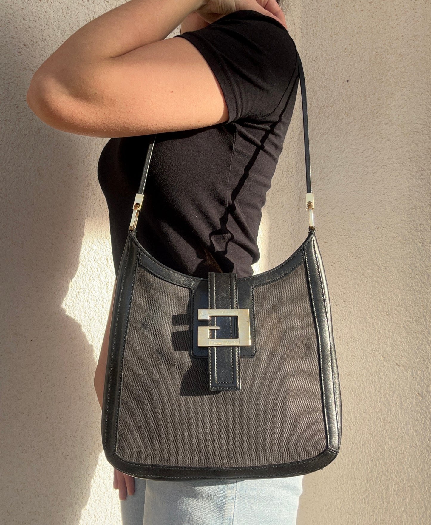 Gucci Jackie in tela e pelle vintage