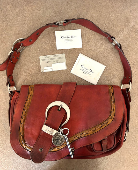 Dior Gaucho vintage in pelle